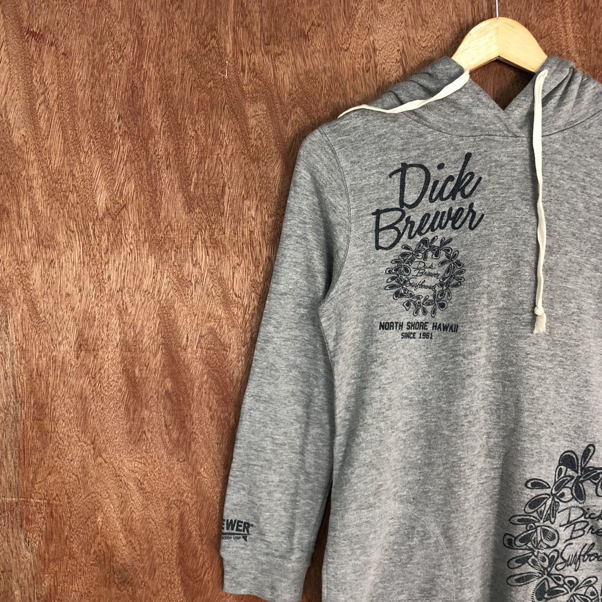Japanese Brand DL Dick Brewer Grey Hoodies long sweatshirt #2018 Size US S / EU 44-46 / 1 - 7 Thumbnail