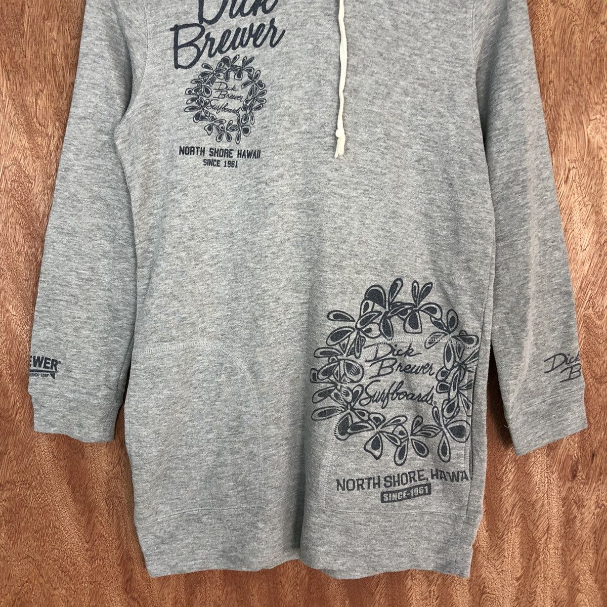 Japanese Brand DL Dick Brewer Grey Hoodies long sweatshirt #2018 Size US S / EU 44-46 / 1 - 8 Thumbnail