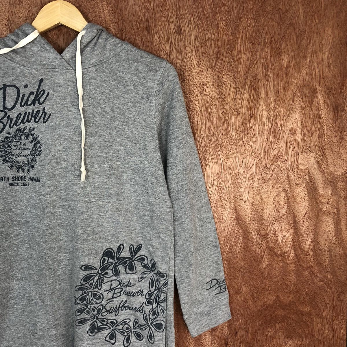 Japanese Brand DL Dick Brewer Grey Hoodies long sweatshirt #2018 Size US S / EU 44-46 / 1 - 5 Thumbnail