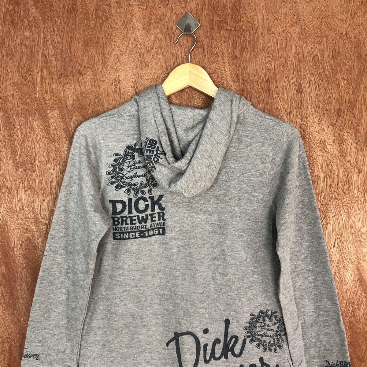 Japanese Brand DL Dick Brewer Grey Hoodies long sweatshirt #2018 Size US S / EU 44-46 / 1 - 17 Thumbnail