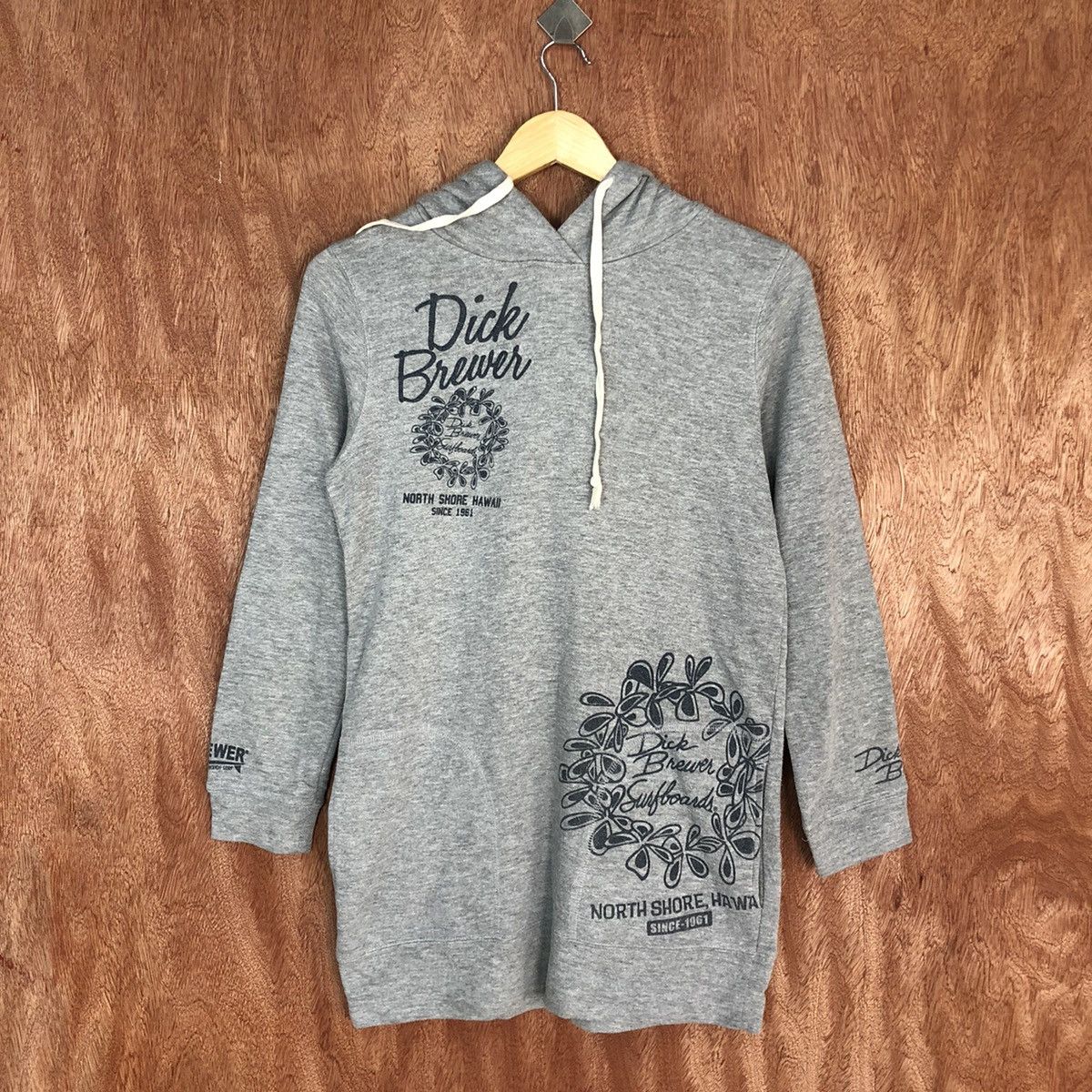 Japanese Brand DL Dick Brewer Grey Hoodies long sweatshirt #2018 Size US S / EU 44-46 / 1 - 3 Thumbnail