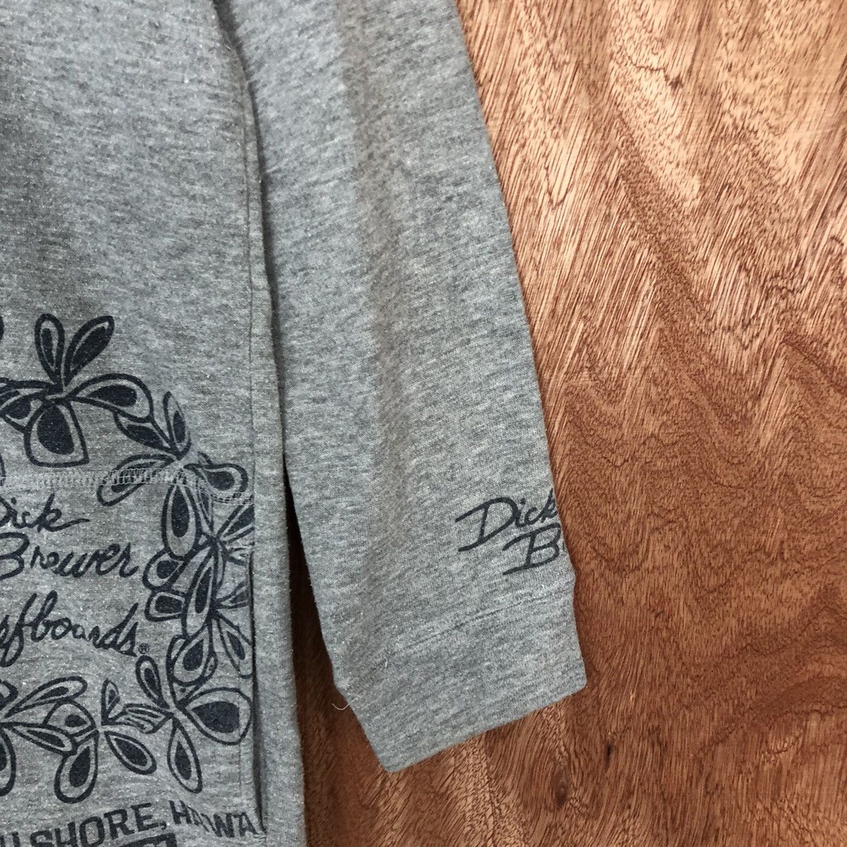 Japanese Brand DL Dick Brewer Grey Hoodies long sweatshirt #2018 Size US S / EU 44-46 / 1 - 4 Thumbnail
