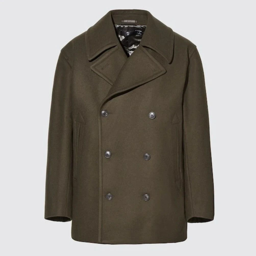 Japanese Brand × Jil Sander Uniqlo X Jil Sander +J Wool Blended Oversized Pea Coat Size US L / EU 52-54 / 3 - 3 Thumbnail