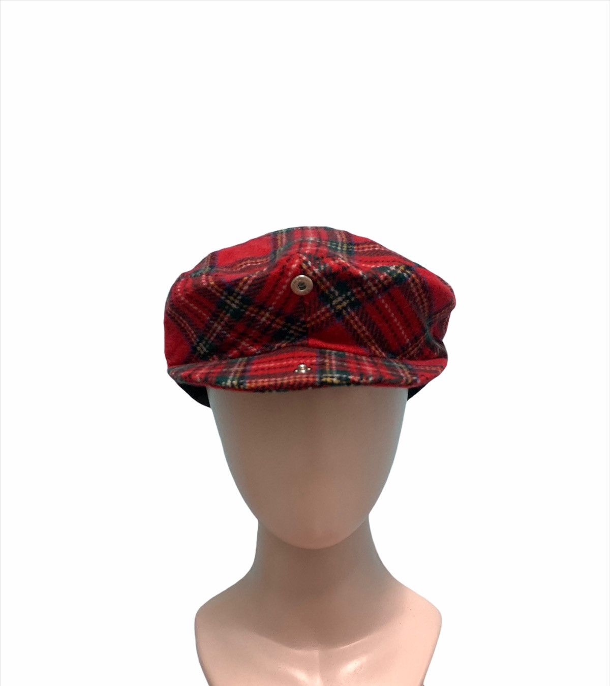 Japanese Brand × Katharine Hamnett London × Vintage RARE ‼️Punk Rock Katharine Hamnett Red Newsboy Cap Size ONE SIZE - 3 Thumbnail
