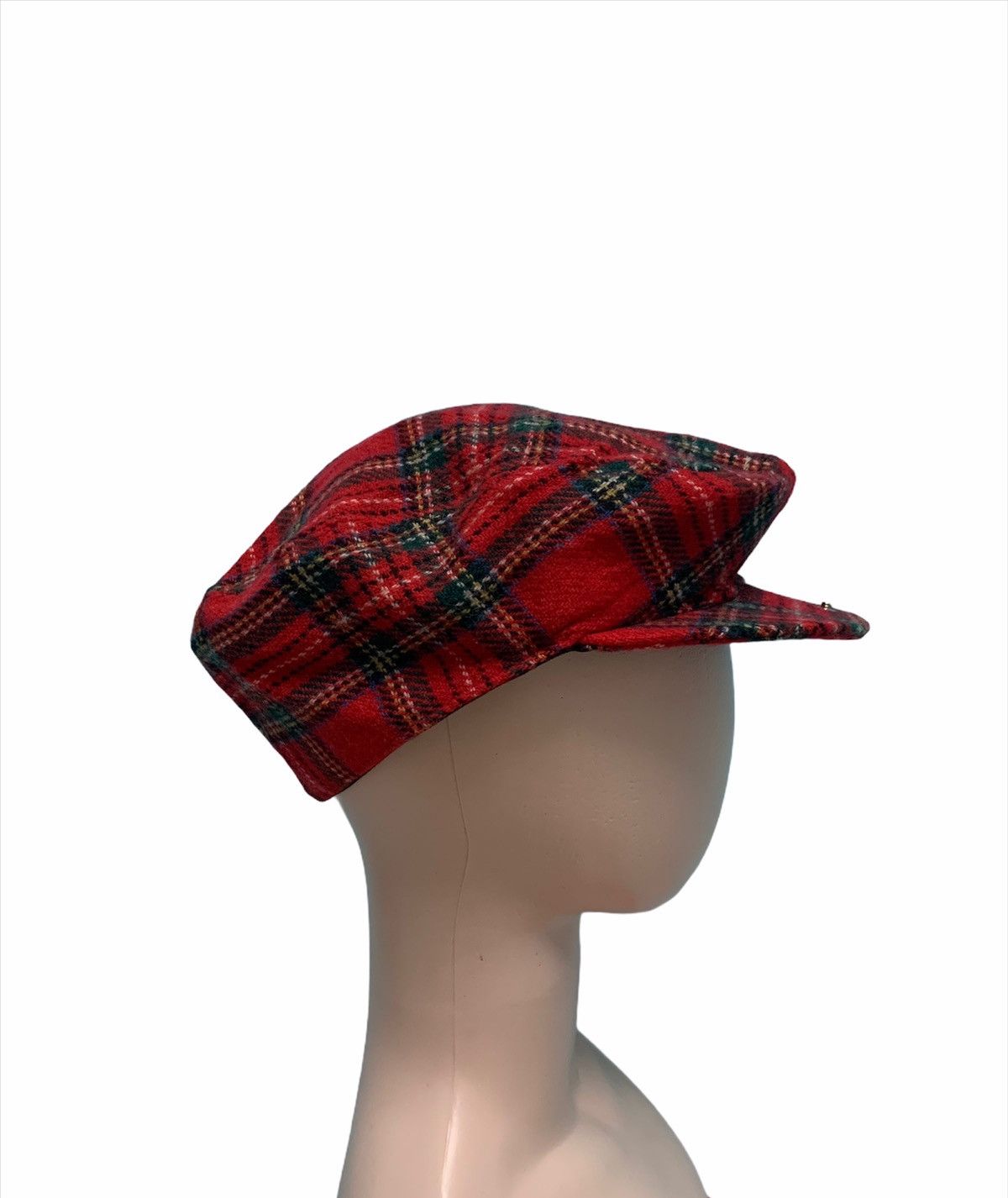 Japanese Brand × Katharine Hamnett London × Vintage RARE ‼️Punk Rock Katharine Hamnett Red Newsboy Cap Size ONE SIZE - 2 Thumbnail