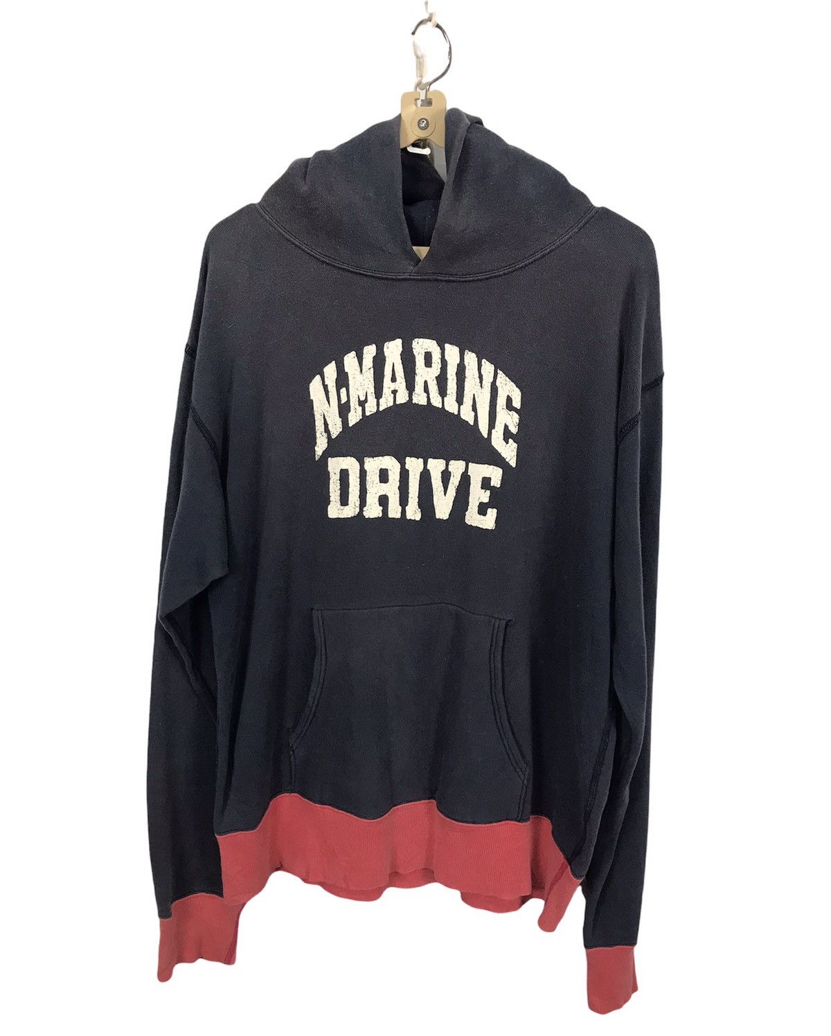 Japanese Brand × Vintage Vintage N-marine drive distressed hoodie pullover Size US M / EU 48-50 / 2 - 1 Thumbnail