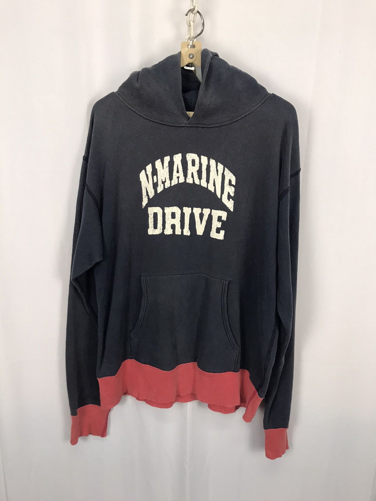 Japanese Brand × Vintage Vintage N-marine drive distressed hoodie pullover Size US M / EU 48-50 / 2 - 7 Thumbnail