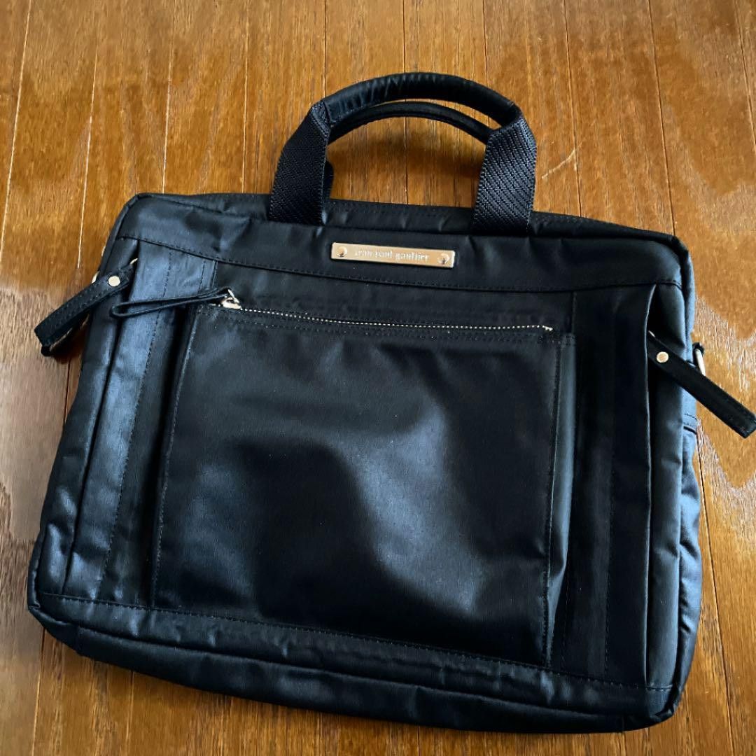Jean Paul Gaultier black satin boxing bag — JAMES VELORIA