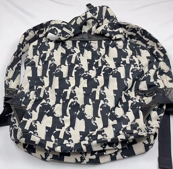 Issey Miyake Rare Men In suit Camouflage Printed Backpack Size ONE SIZE - 3 Thumbnail