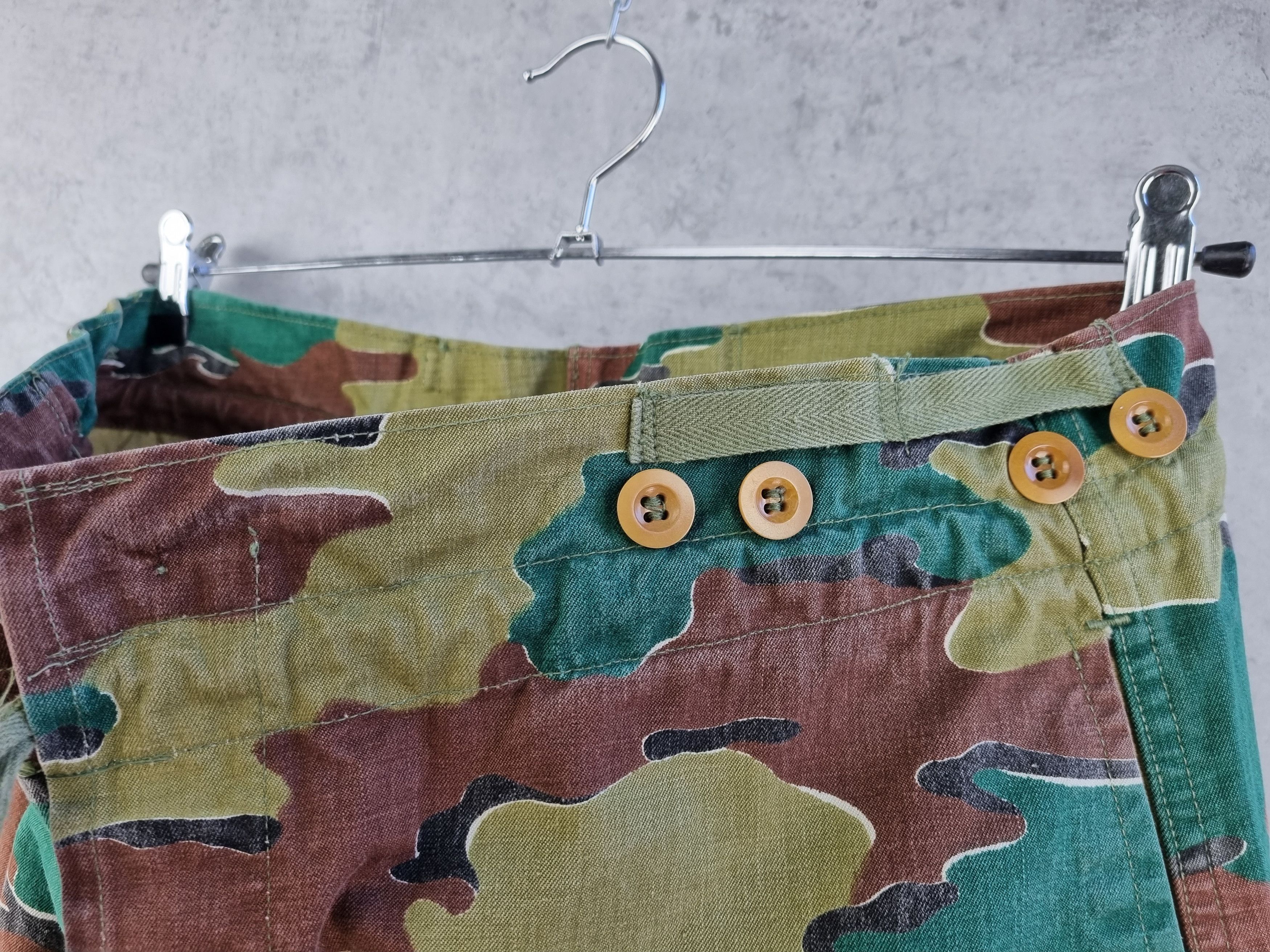 Vintage 1958 Rare Camo Belgian Army Military Rare Pants Size US 33 - 10 Thumbnail
