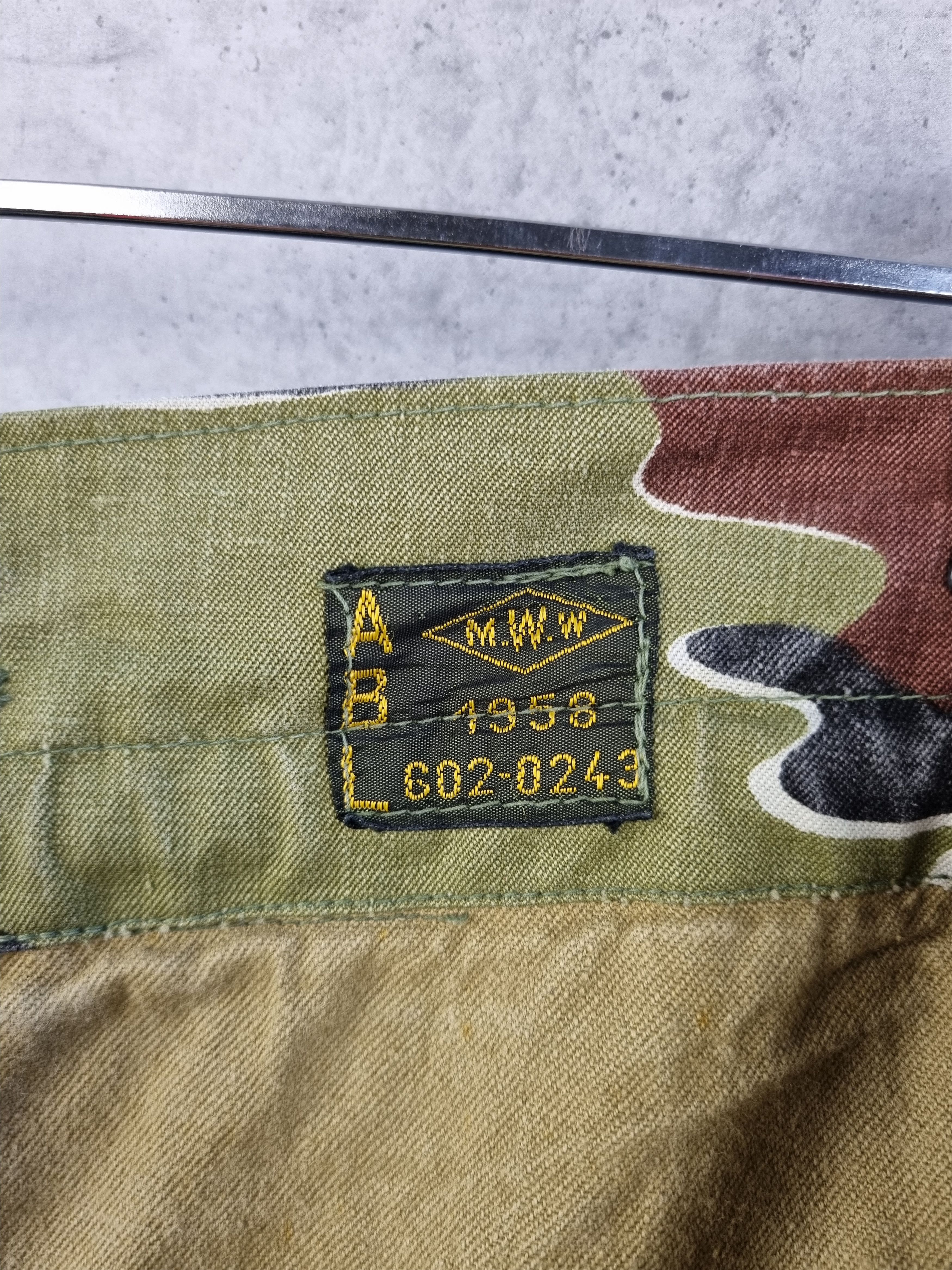 Vintage 1958 Rare Camo Belgian Army Military Rare Pants Size US 33 - 6 Thumbnail