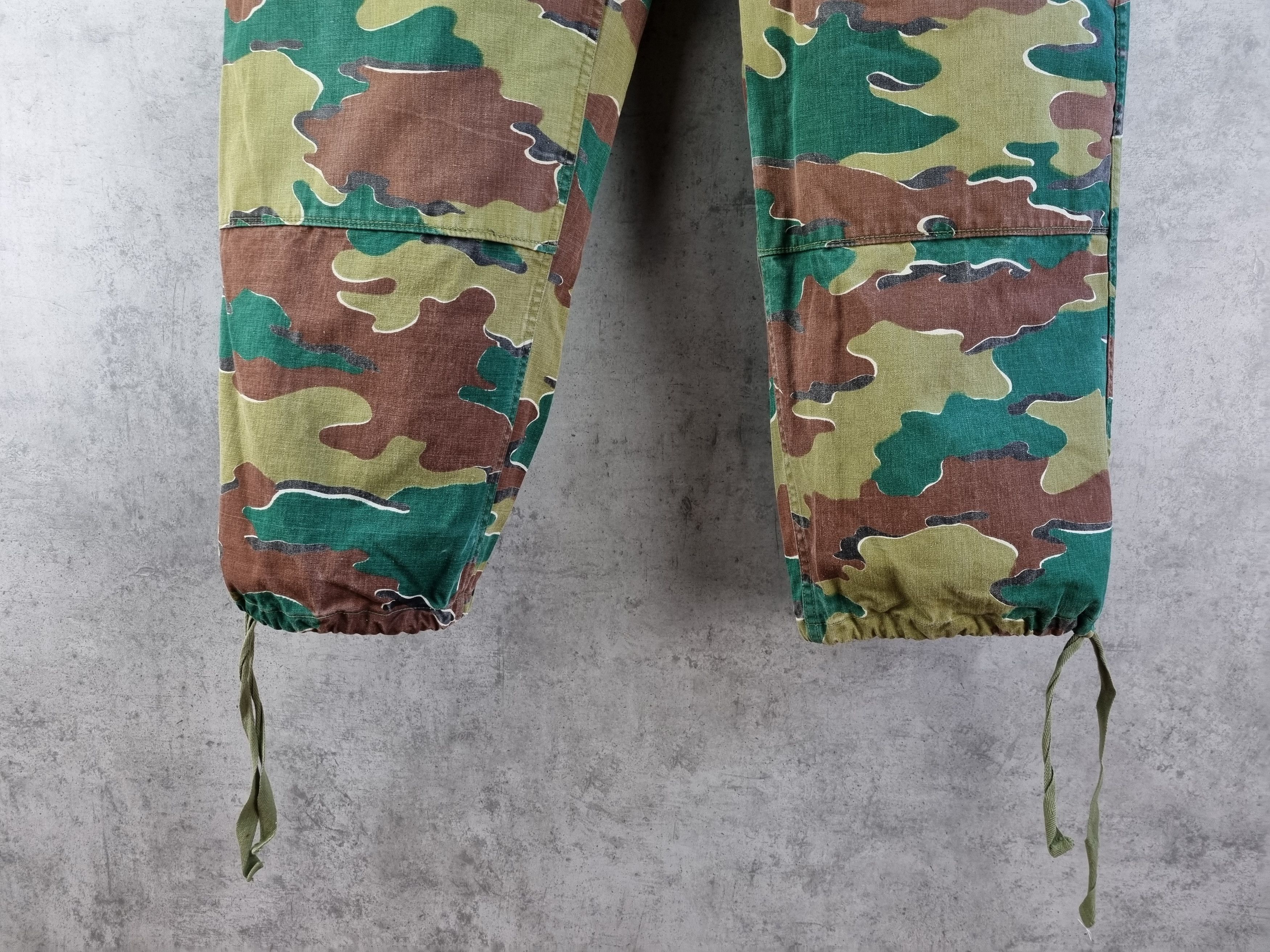 Vintage 1958 Rare Camo Belgian Army Military Rare Pants Size US 33 - 7 Thumbnail