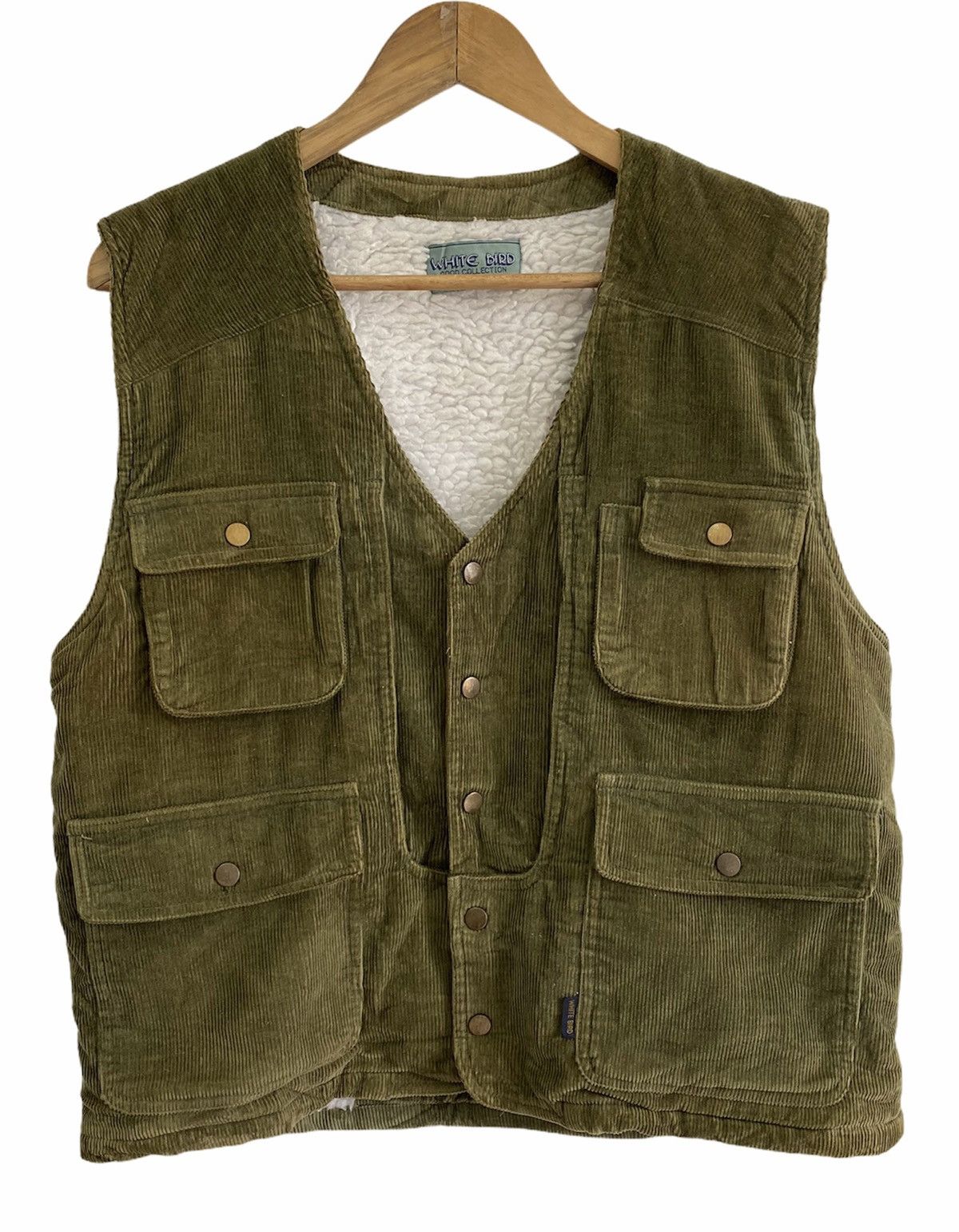 Japanese Brand Tactical Utility Multi Pocket Corduroy Vests Size US S / EU 44-46 / 1 - 4 Thumbnail
