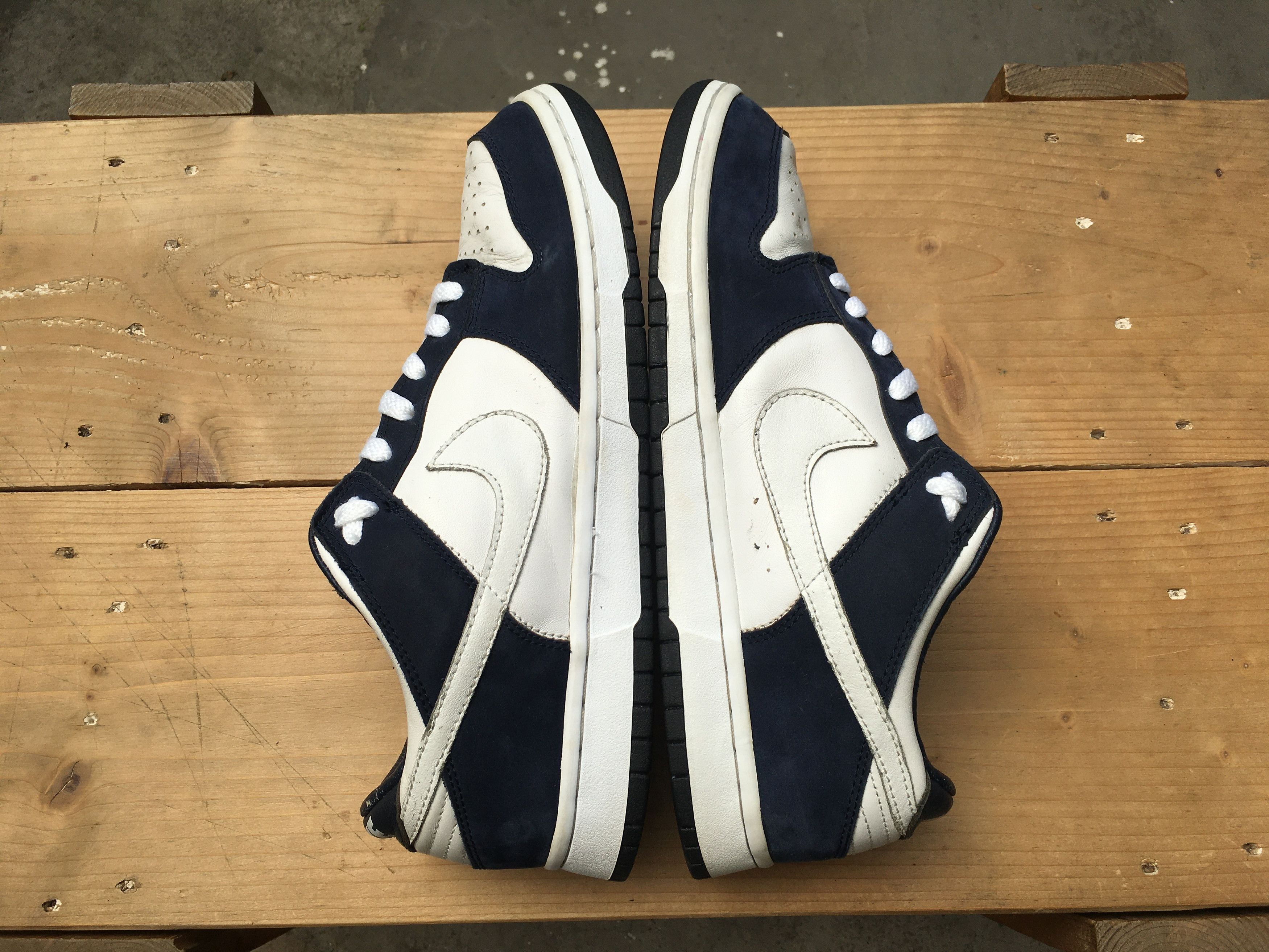 Nike × Vintage 🔥 Vintage Nike Dunk Low Pro B White Obsidian 2003 Size US 11 / EU 44 - 16 Thumbnail