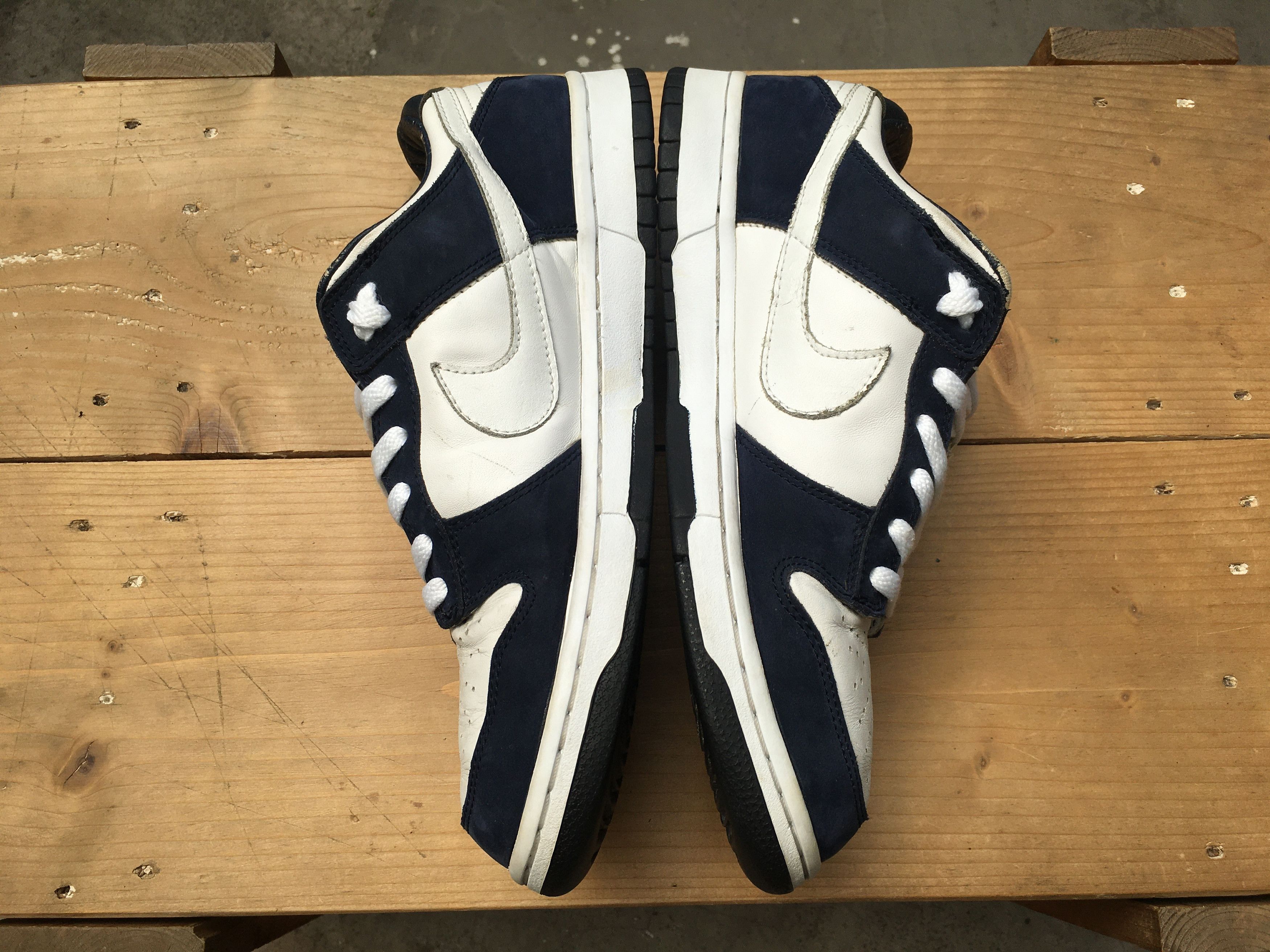 Nike × Vintage 🔥 Vintage Nike Dunk Low Pro B White Obsidian 2003 Size US 11 / EU 44 - 17 Thumbnail