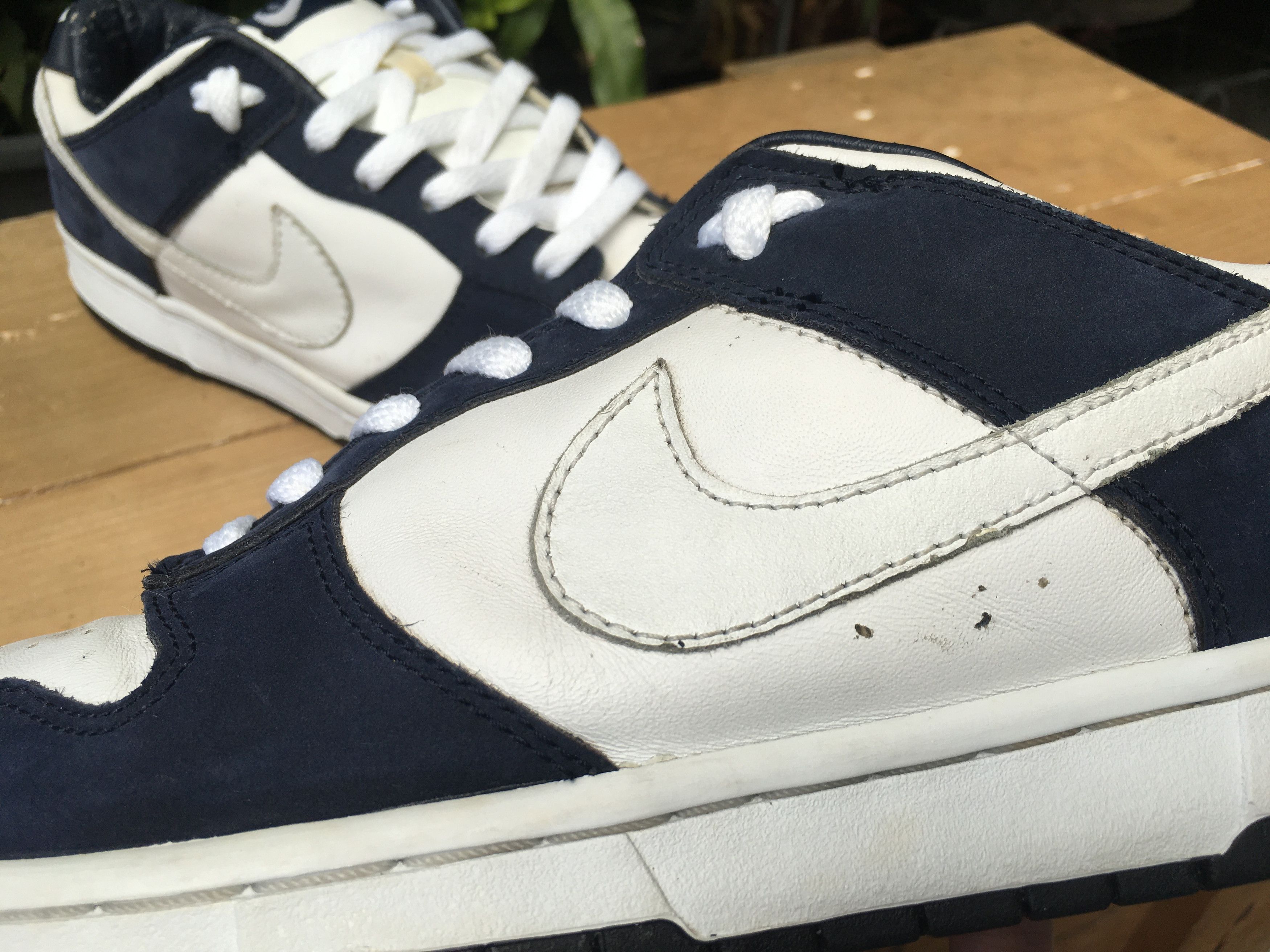 Nike × Vintage 🔥 Vintage Nike Dunk Low Pro B White Obsidian 2003 Size US 11 / EU 44 - 22 Thumbnail