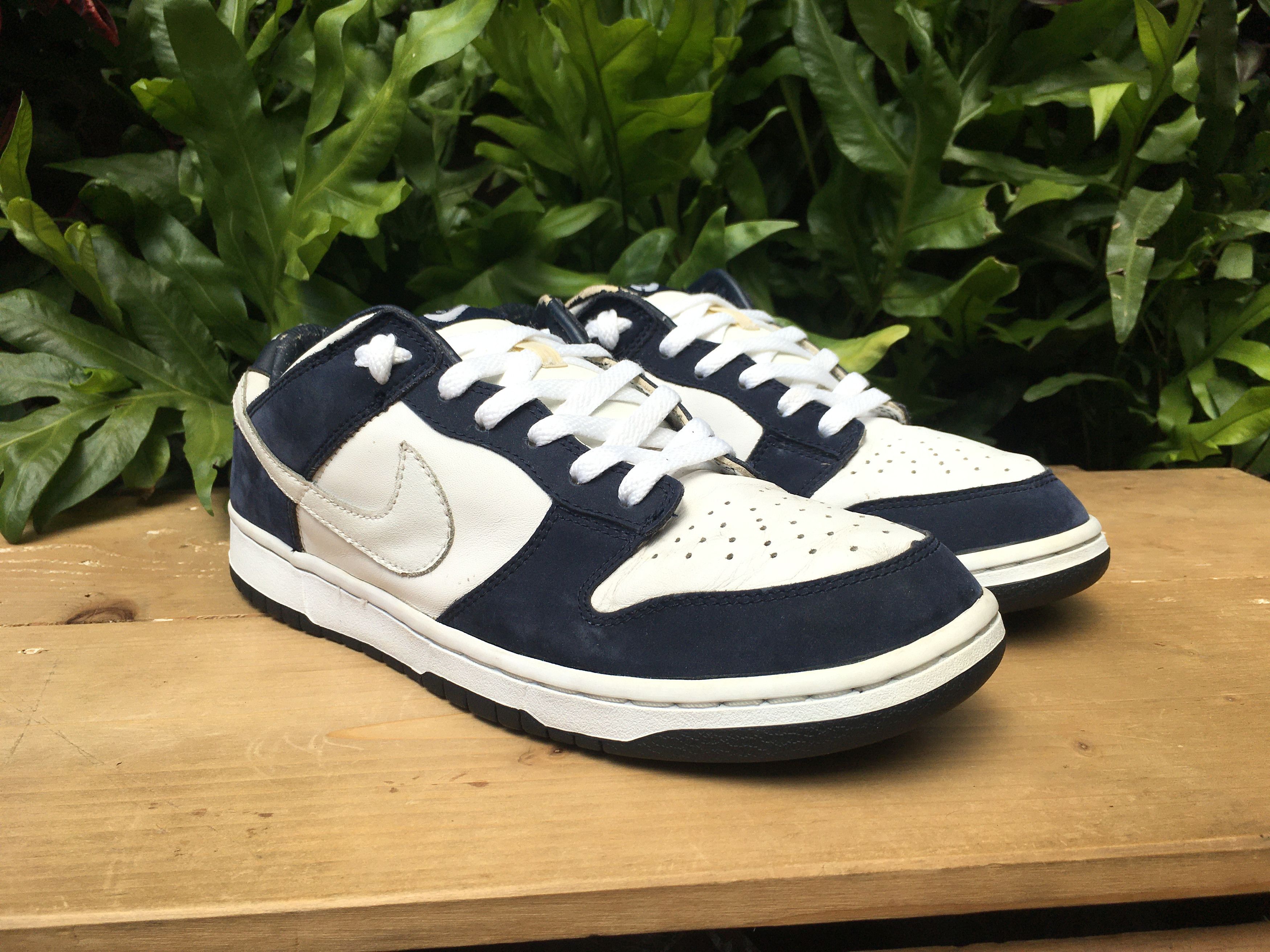 Nike × Vintage 🔥 Vintage Nike Dunk Low Pro B White Obsidian 2003 Size US 11 / EU 44 - 5 Thumbnail