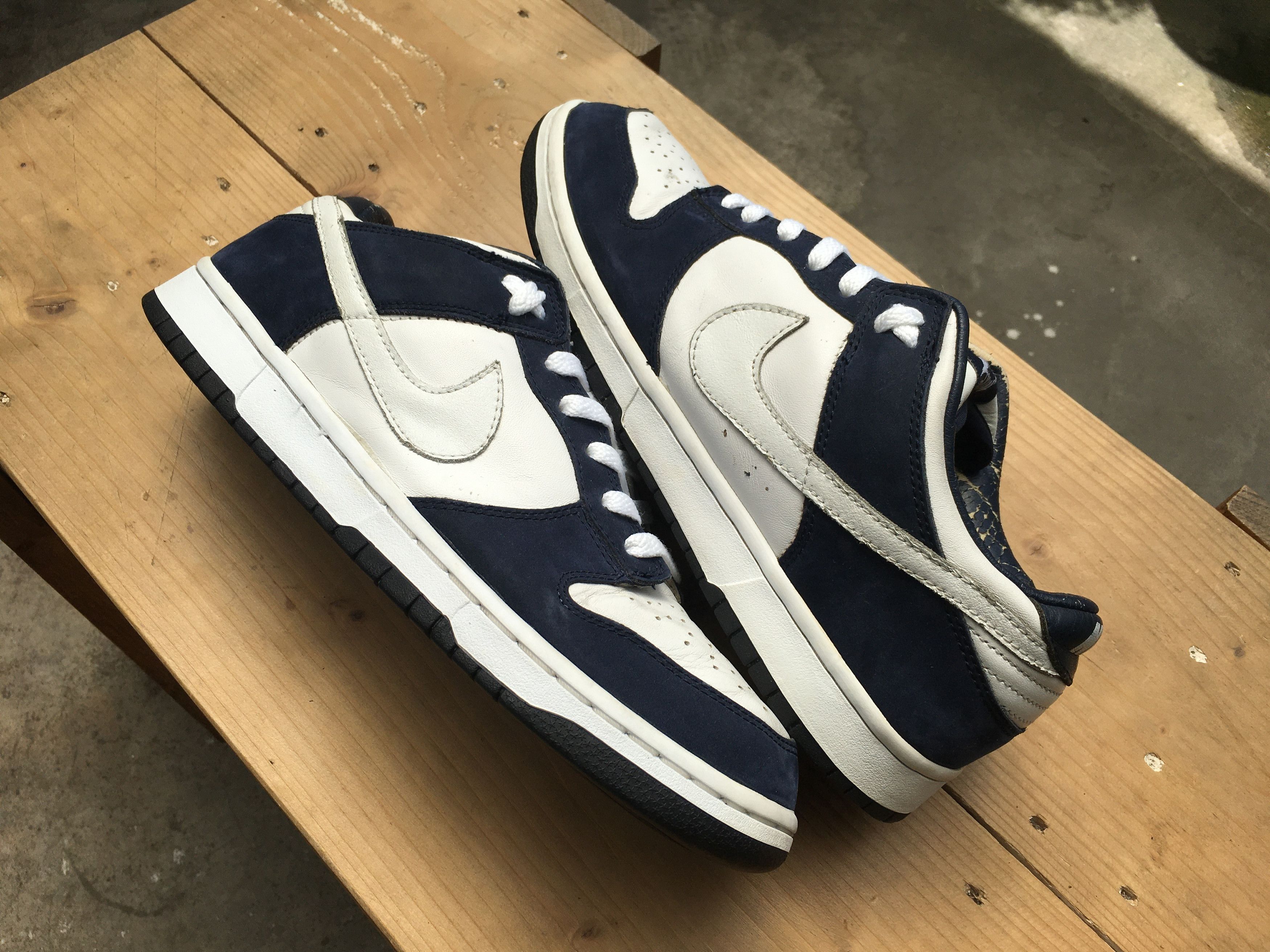 Nike × Vintage 🔥 Vintage Nike Dunk Low Pro B White Obsidian 2003 Size US 11 / EU 44 - 15 Thumbnail