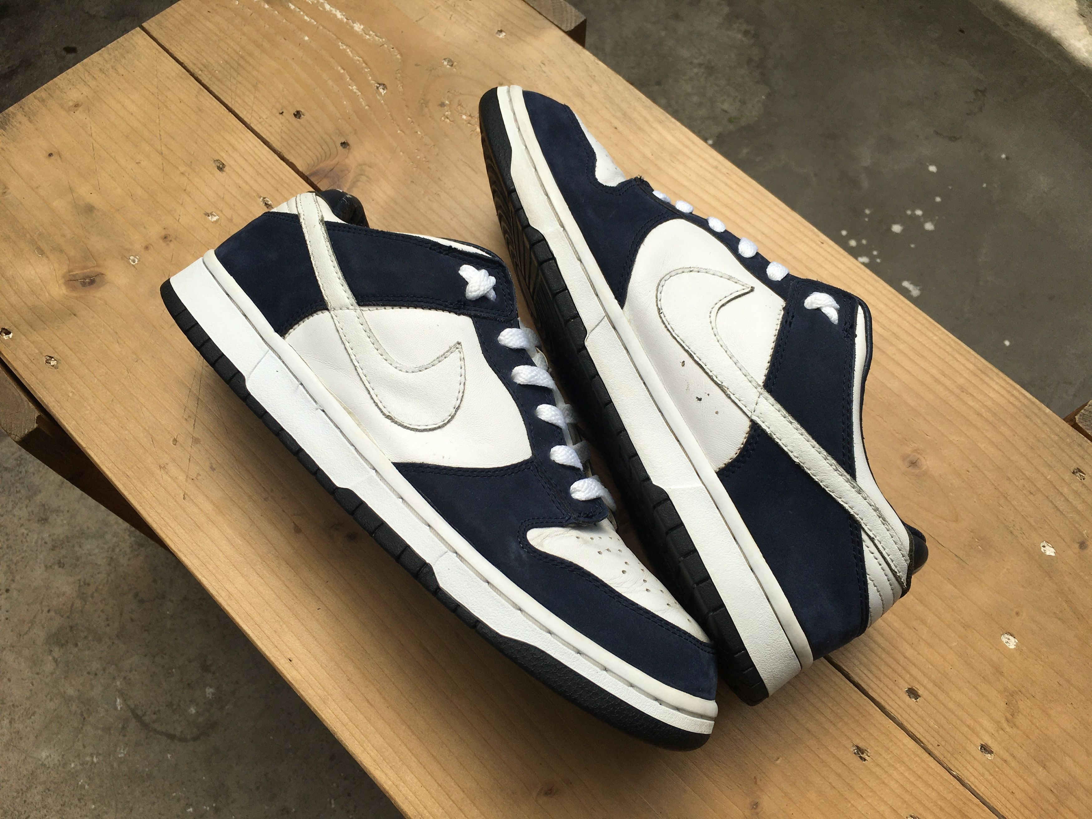 Nike × Vintage 🔥 Vintage Nike Dunk Low Pro B White Obsidian 2003 Size US 11 / EU 44 - 14 Thumbnail