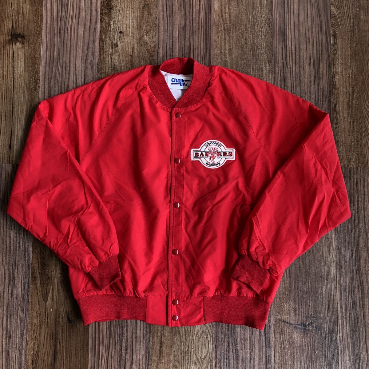 Chalk Line × Vintage Vintage Wisconsin Badgers Light Jacket Size US L / EU 52-54 / 3 - 6 Thumbnail