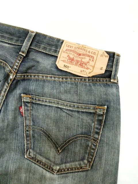 Levi's Vintage Levi's 501 Straight Leg Distressed Jeans 31x32 Size US 31 - 4 Thumbnail