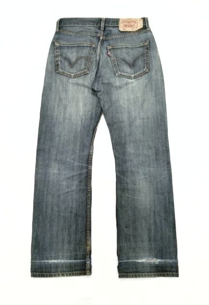 Levi's Vintage Levi's 501 Straight Leg Distressed Jeans 31x32 Size US 31 - 2 Thumbnail
