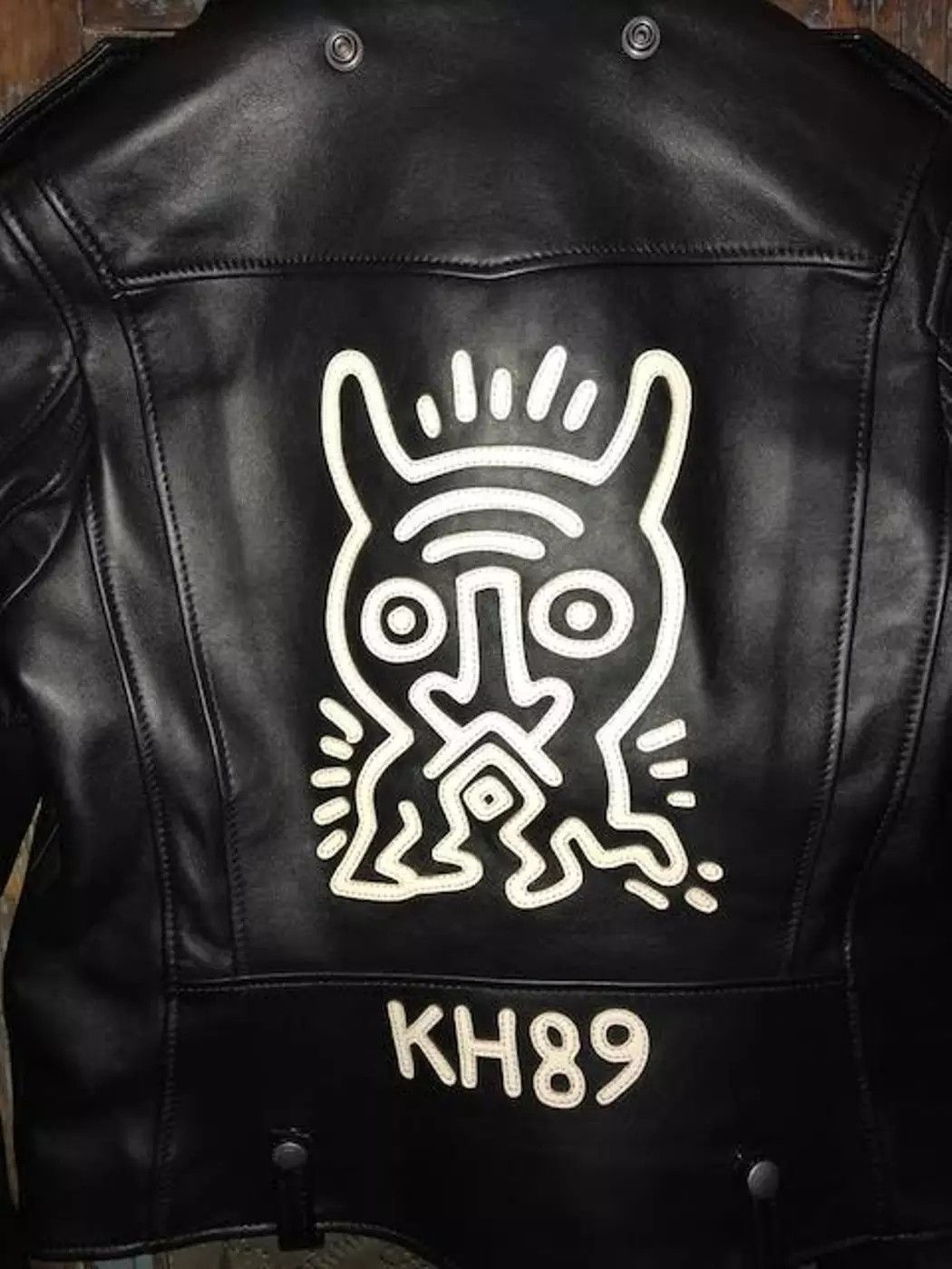 Coach × Keith Haring Coach x Keith Haring [Ladies] Black Motorcycle Jacket Size ONE SIZE - 4 Thumbnail