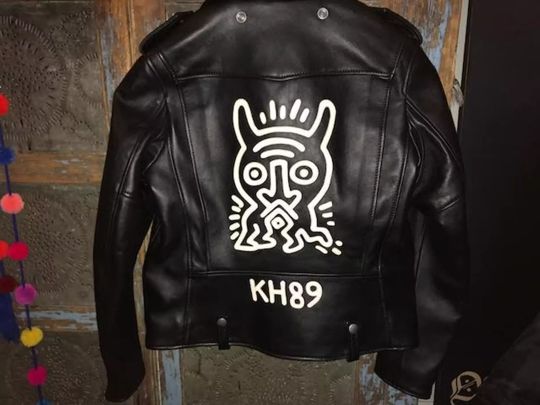 Coach × Keith Haring Coach x Keith Haring [Ladies] Black Motorcycle Jacket Size ONE SIZE - 5 Thumbnail