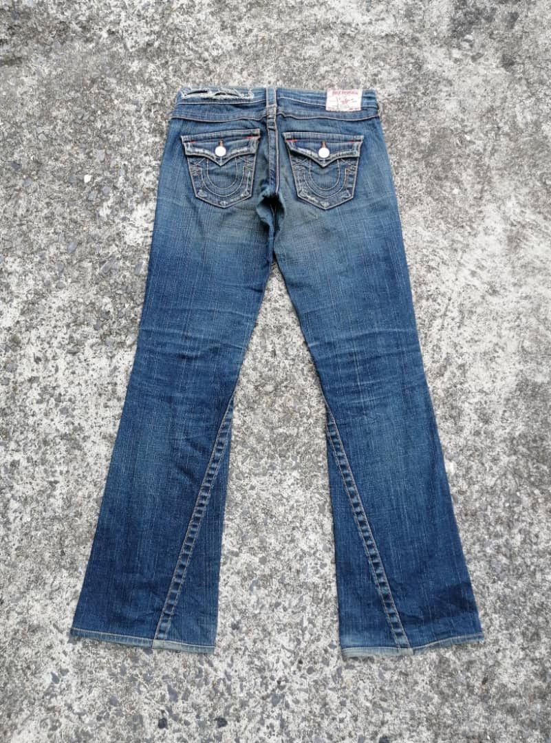 True Religion True Religion Joey Low Rise Distressed Denim Jeans Size 29" - 8 Thumbnail