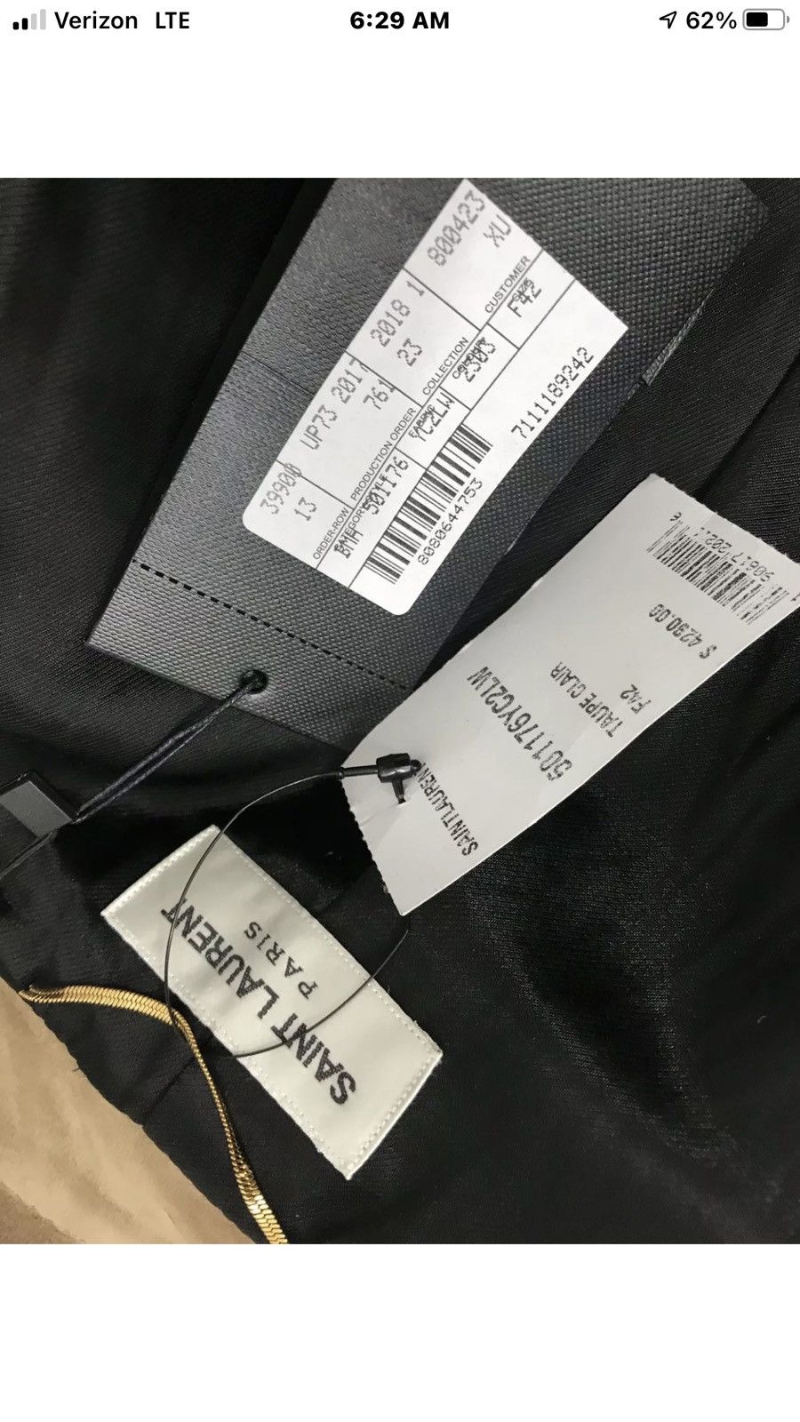 Saint Laurent Paris Saint Laurent suede leather jacket. F42. $4290 Size XS / US 0-2 / IT 36-38 - 4 Thumbnail