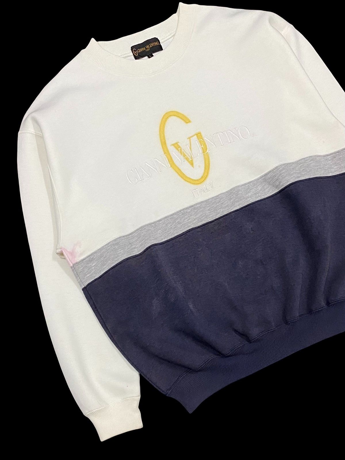 Gianni Valentino × Giovanni Valentino × Valentino VTG GIANNI VALENTINO EMBROIDERY SPELLOUT BIG LOGO 2 TONES Size US M / EU 48-50 / 2 - 6 Thumbnail