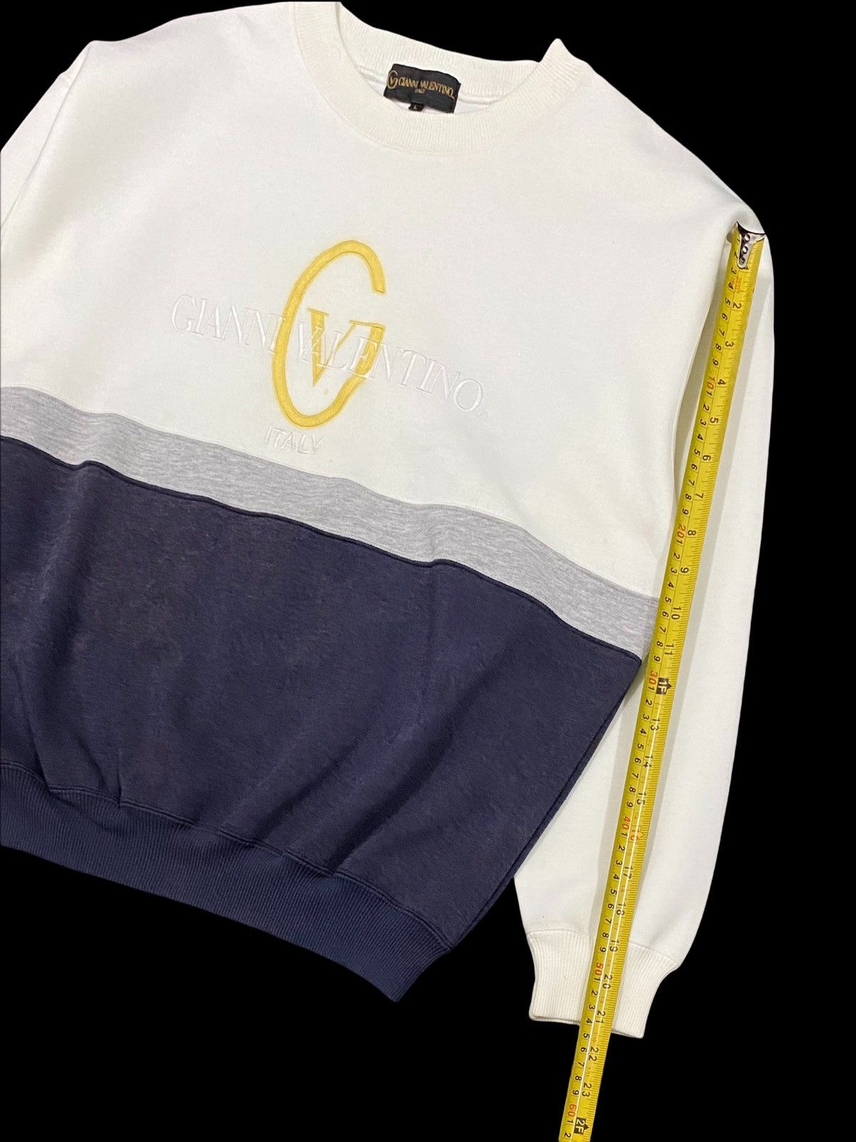 Gianni Valentino × Giovanni Valentino × Valentino VTG GIANNI VALENTINO EMBROIDERY SPELLOUT BIG LOGO 2 TONES Size US M / EU 48-50 / 2 - 13 Thumbnail