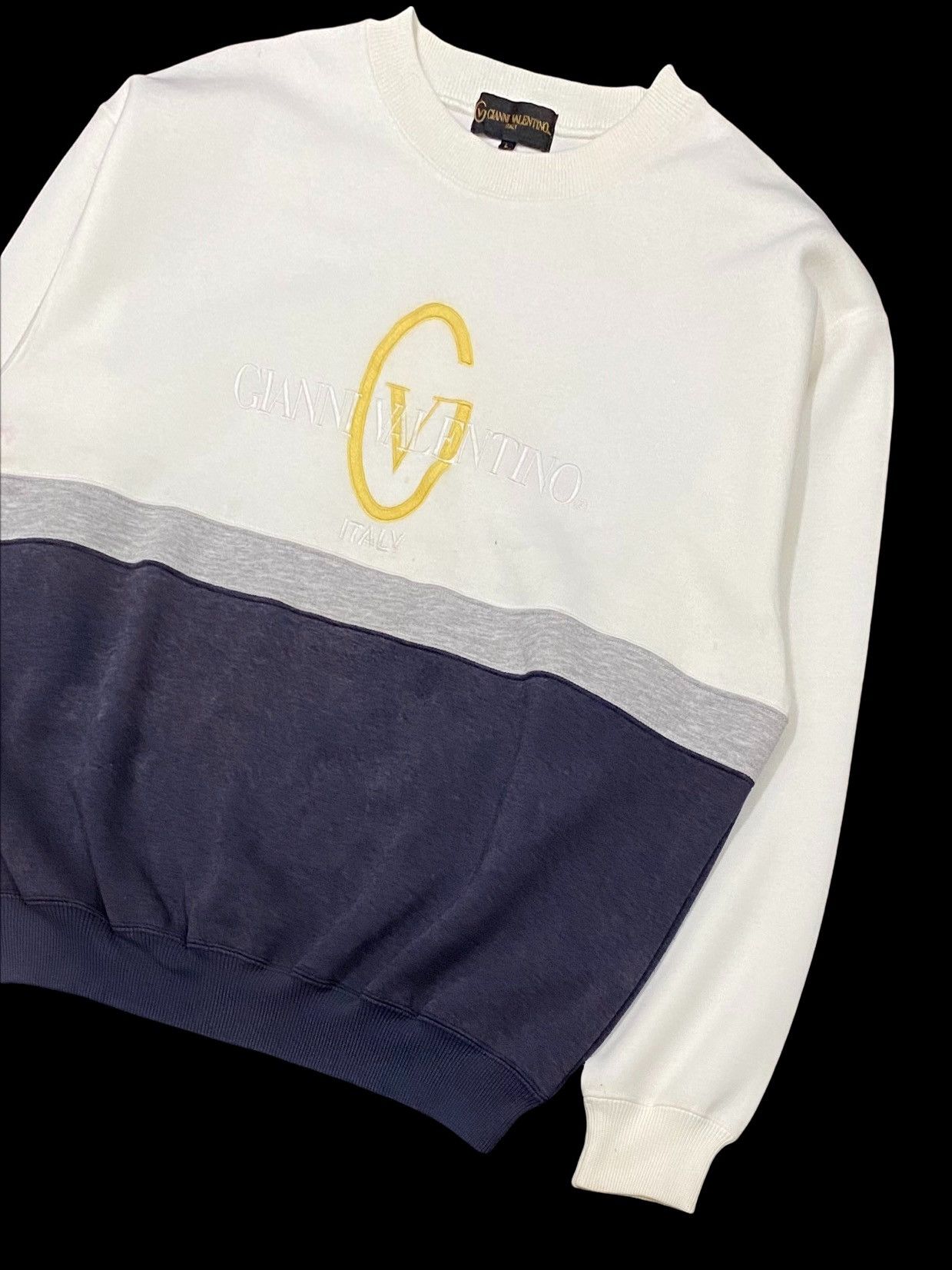 Gianni Valentino × Giovanni Valentino × Valentino VTG GIANNI VALENTINO EMBROIDERY SPELLOUT BIG LOGO 2 TONES Size US M / EU 48-50 / 2 - 5 Thumbnail