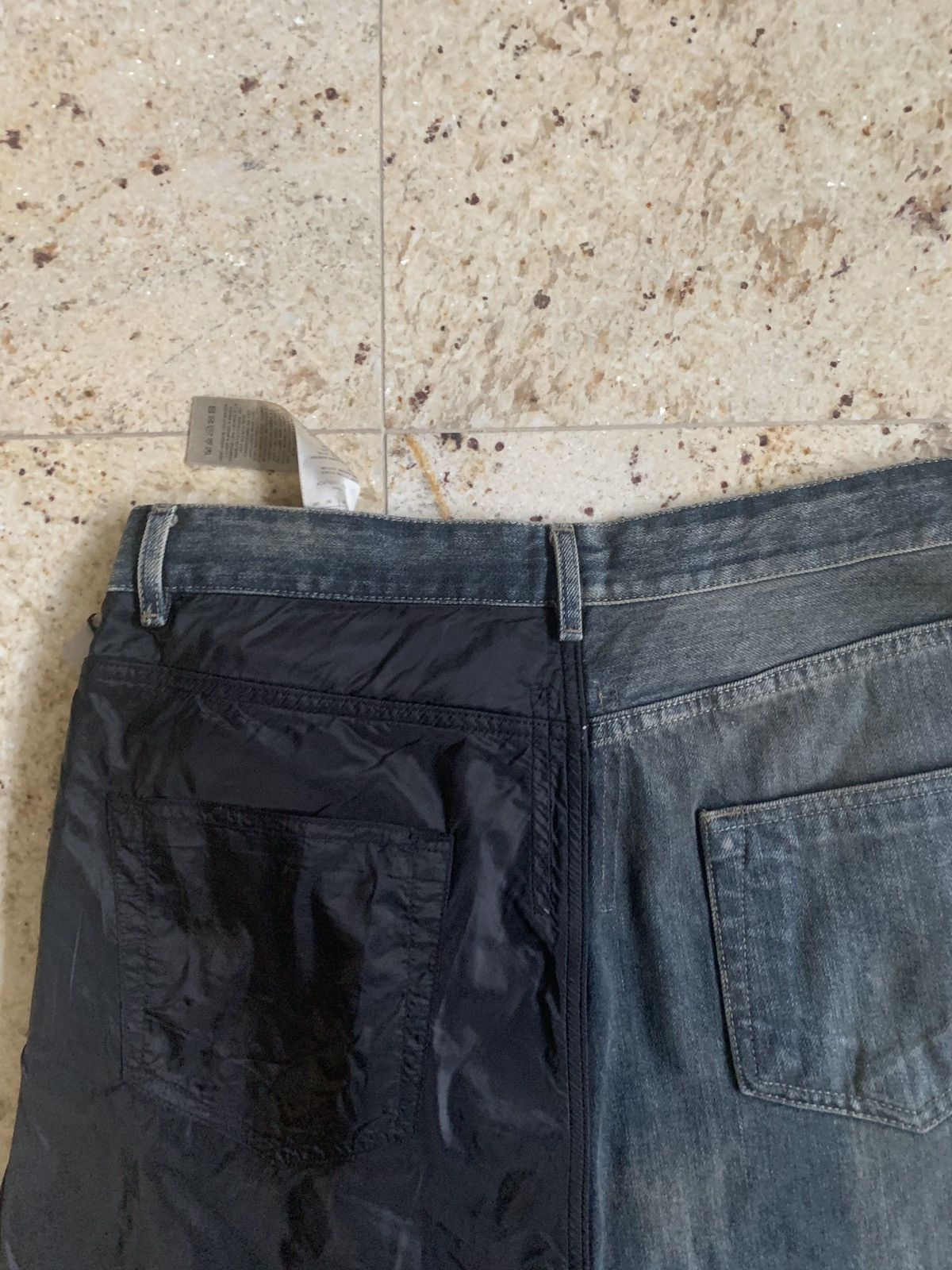 Rick Owens Drkshdw Combo Collapse Cut Denim in Hustler / Black Size US 30 / EU 46 - 14 Thumbnail