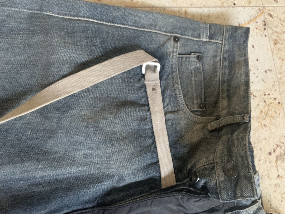 Rick Owens Drkshdw Combo Collapse Cut Denim in Hustler / Black Size US 30 / EU 46 - 12 Thumbnail