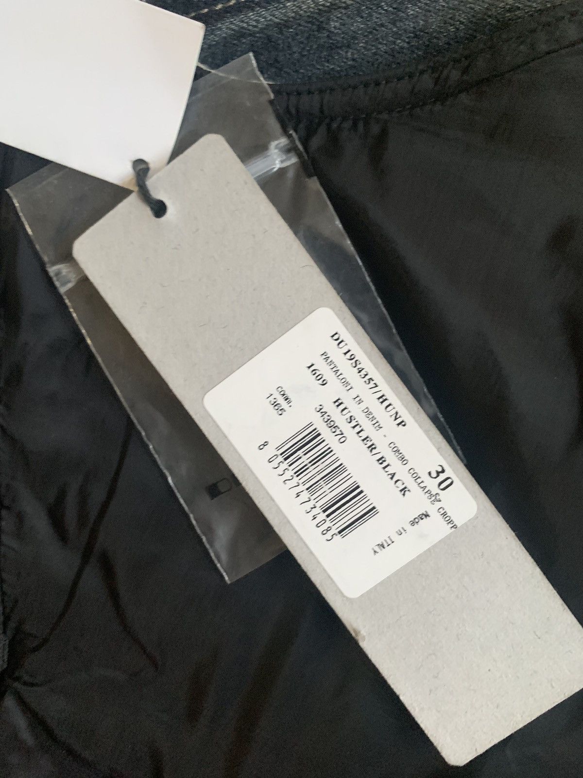 Rick Owens Drkshdw Combo Collapse Cut Denim in Hustler / Black Size US 30 / EU 46 - 9 Thumbnail