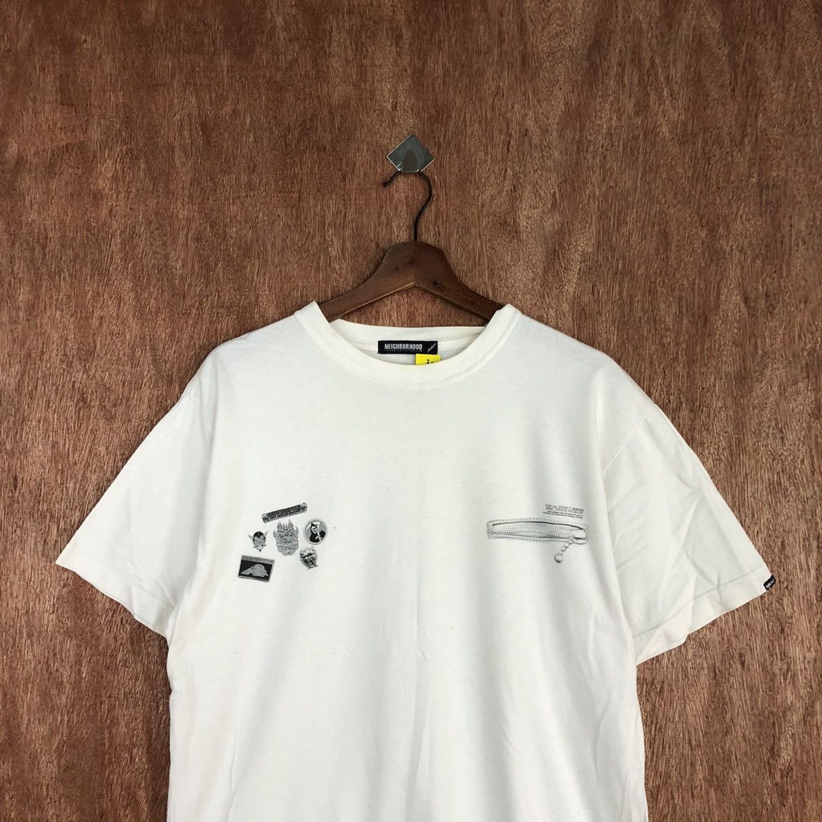 Neighborhood DL Neighborhood White Short Sleeve Tshirt #2055 Size US M / EU 48-50 / 2 - 2 Thumbnail