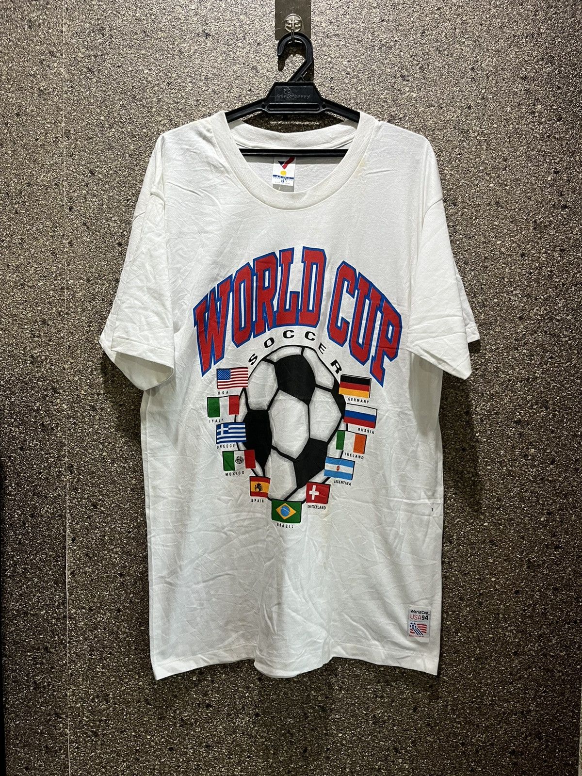 image of Vintage World Cup Ft12 in White, Men's (Size Large)