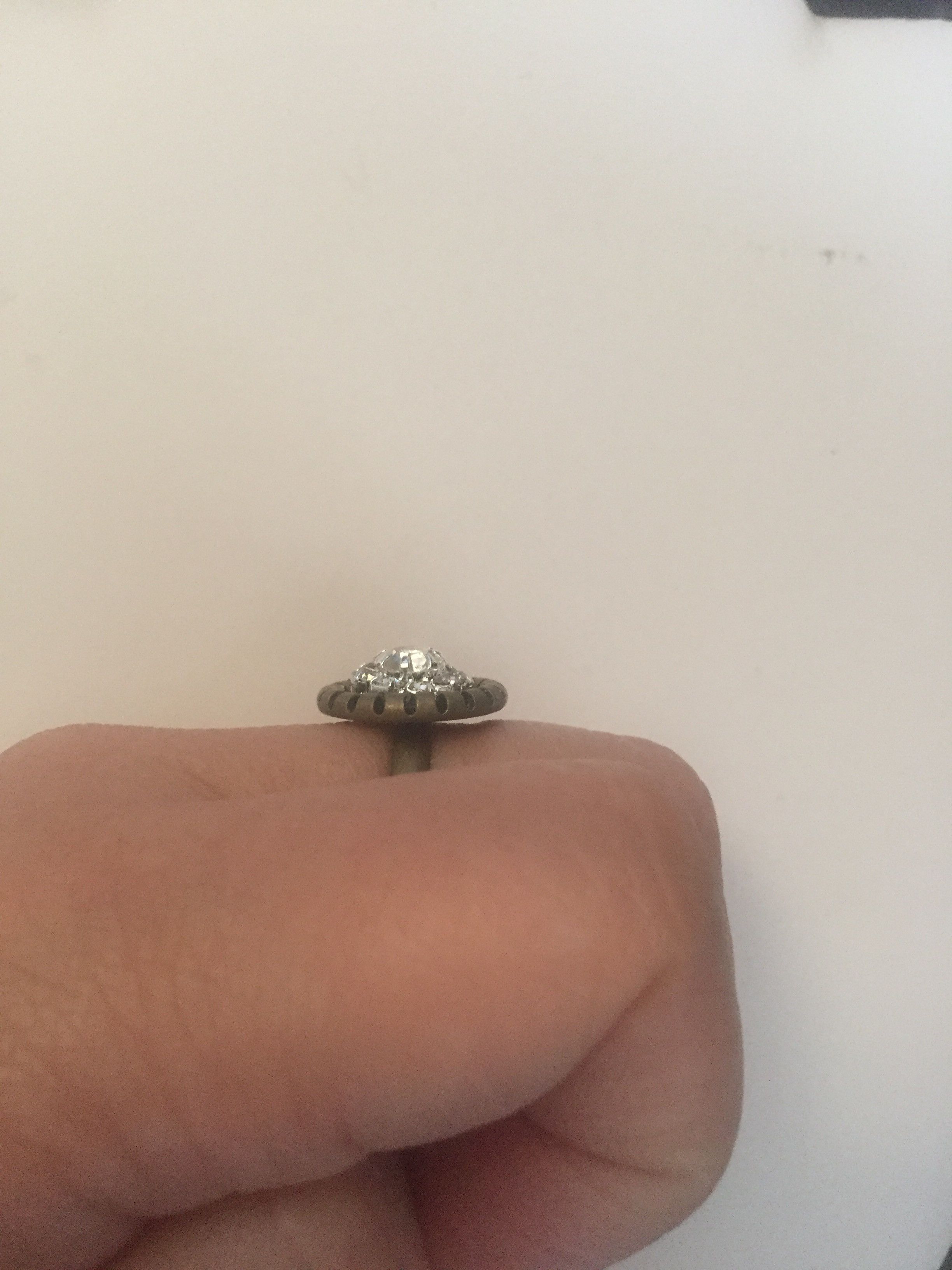 Jewelry CZ flower Bronze Ring Size ONE SIZE - 3 Thumbnail