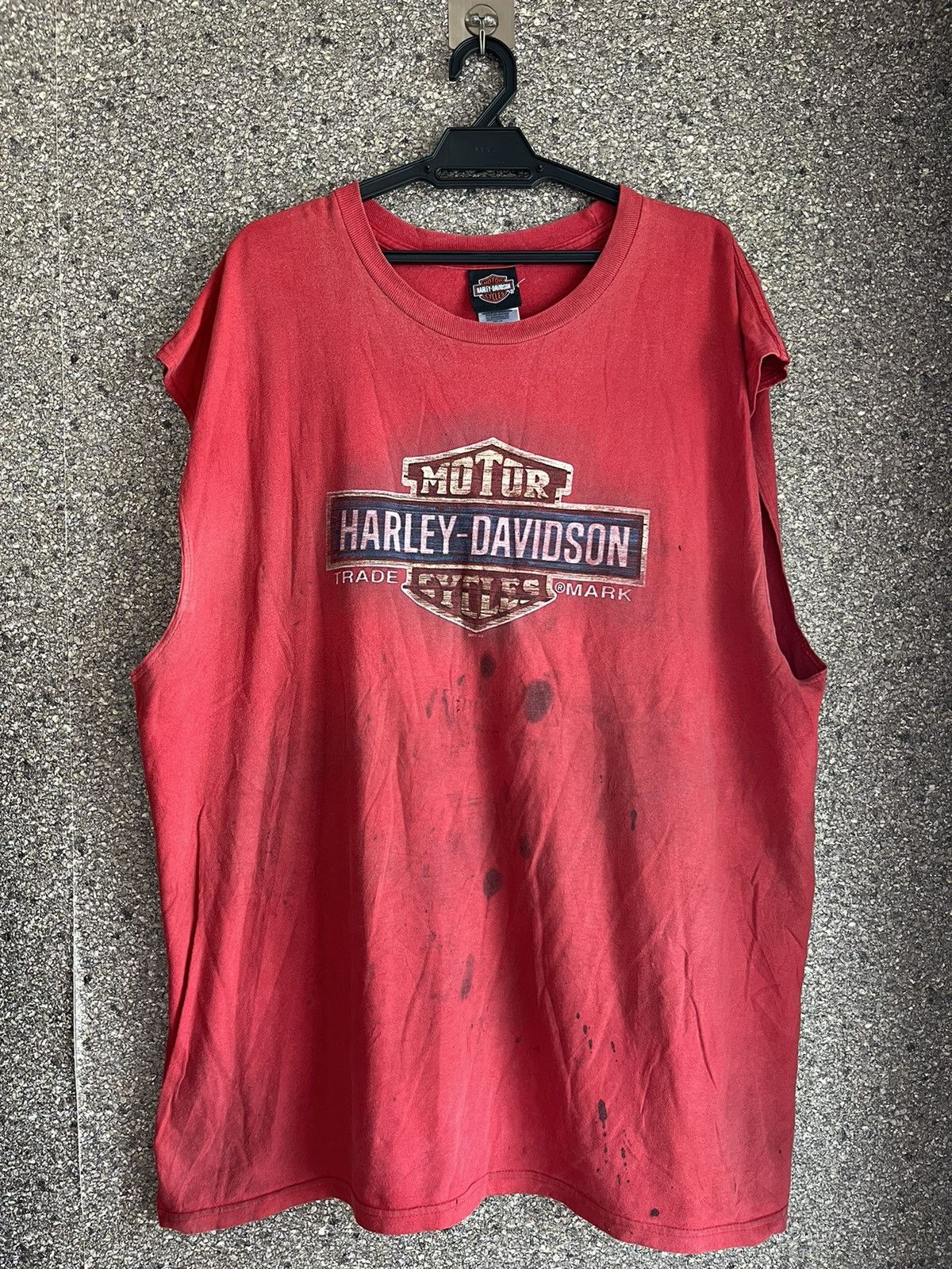 image of Vintage Harley Davidson Ft61 in Red, Men's (Size 2XL)