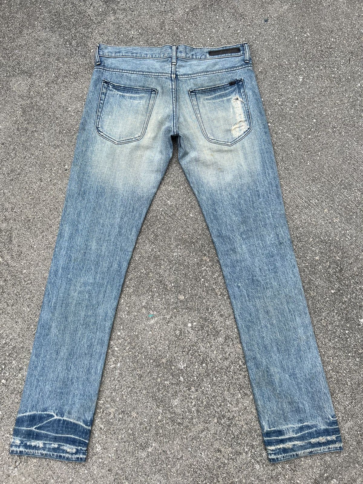 Vintage VTG AG AVANT GUILD Japan Distress Ageing Stains Denim Jeans Size US 32 / EU 48 - 5 Thumbnail