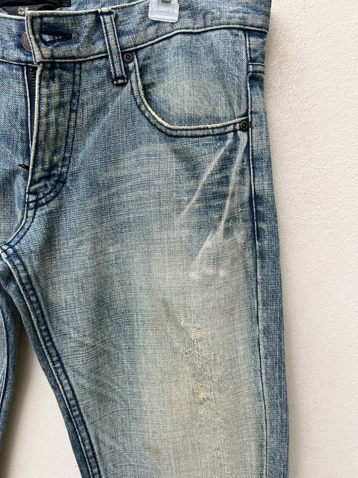 Vintage VTG AG AVANT GUILD Japan Distress Ageing Stains Denim Jeans Size US 32 / EU 48 - 13 Thumbnail