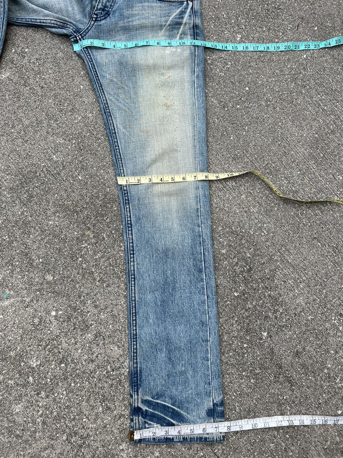 Vintage VTG AG AVANT GUILD Japan Distress Ageing Stains Denim Jeans Size US 32 / EU 48 - 3 Thumbnail