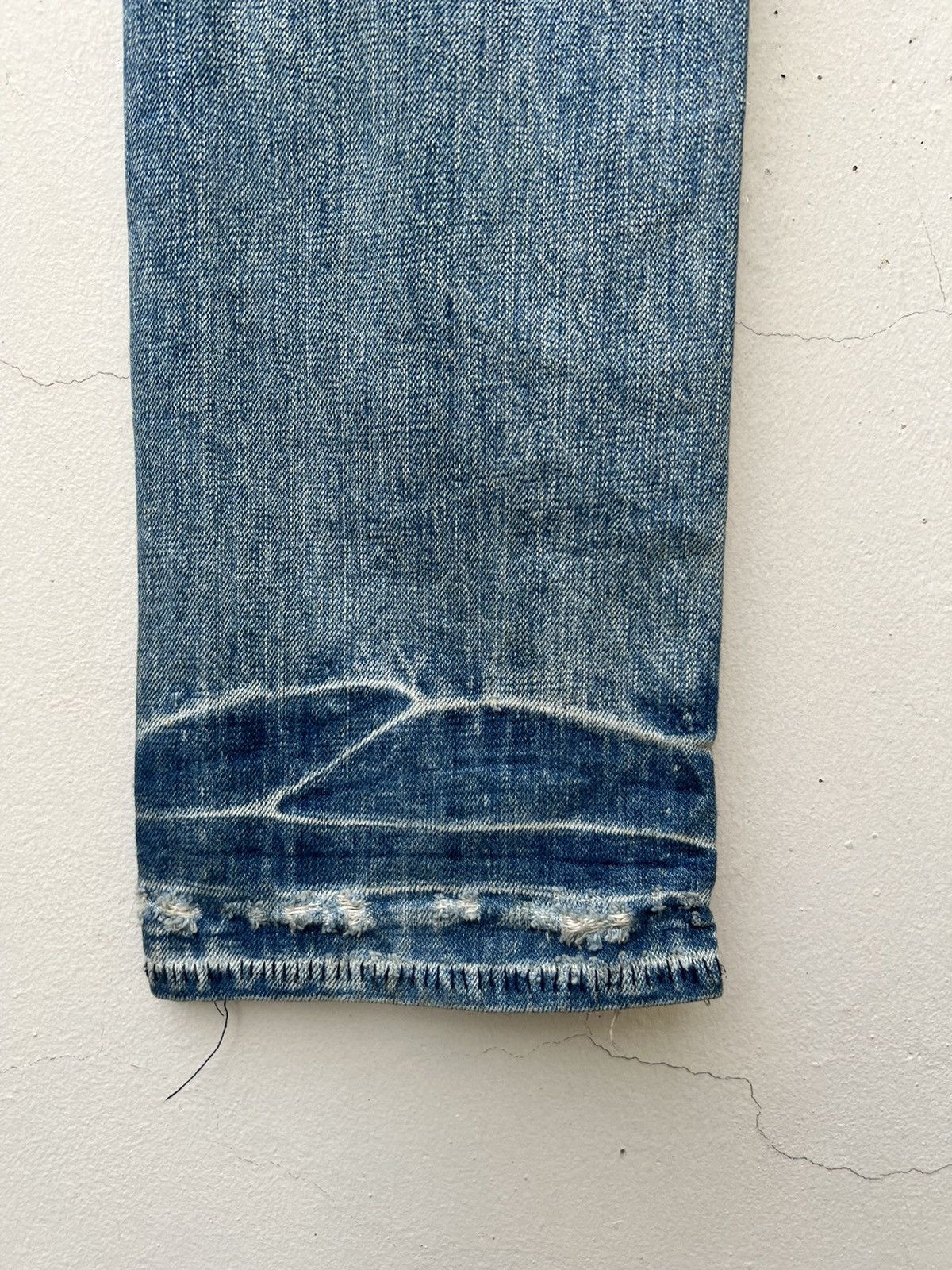 Vintage VTG AG AVANT GUILD Japan Distress Ageing Stains Denim Jeans Size US 32 / EU 48 - 19 Thumbnail