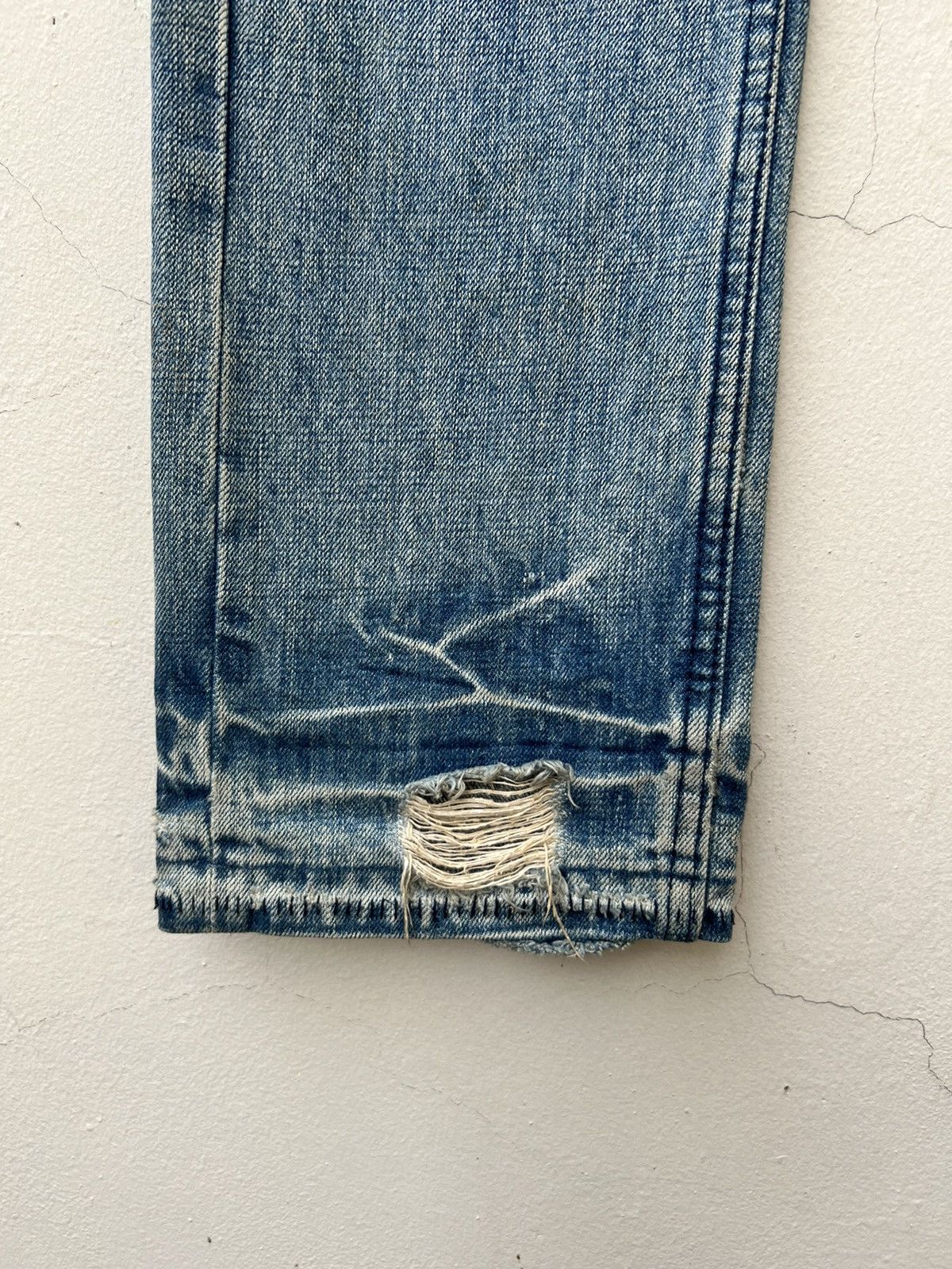 Vintage VTG AG AVANT GUILD Japan Distress Ageing Stains Denim Jeans Size US 32 / EU 48 - 12 Thumbnail