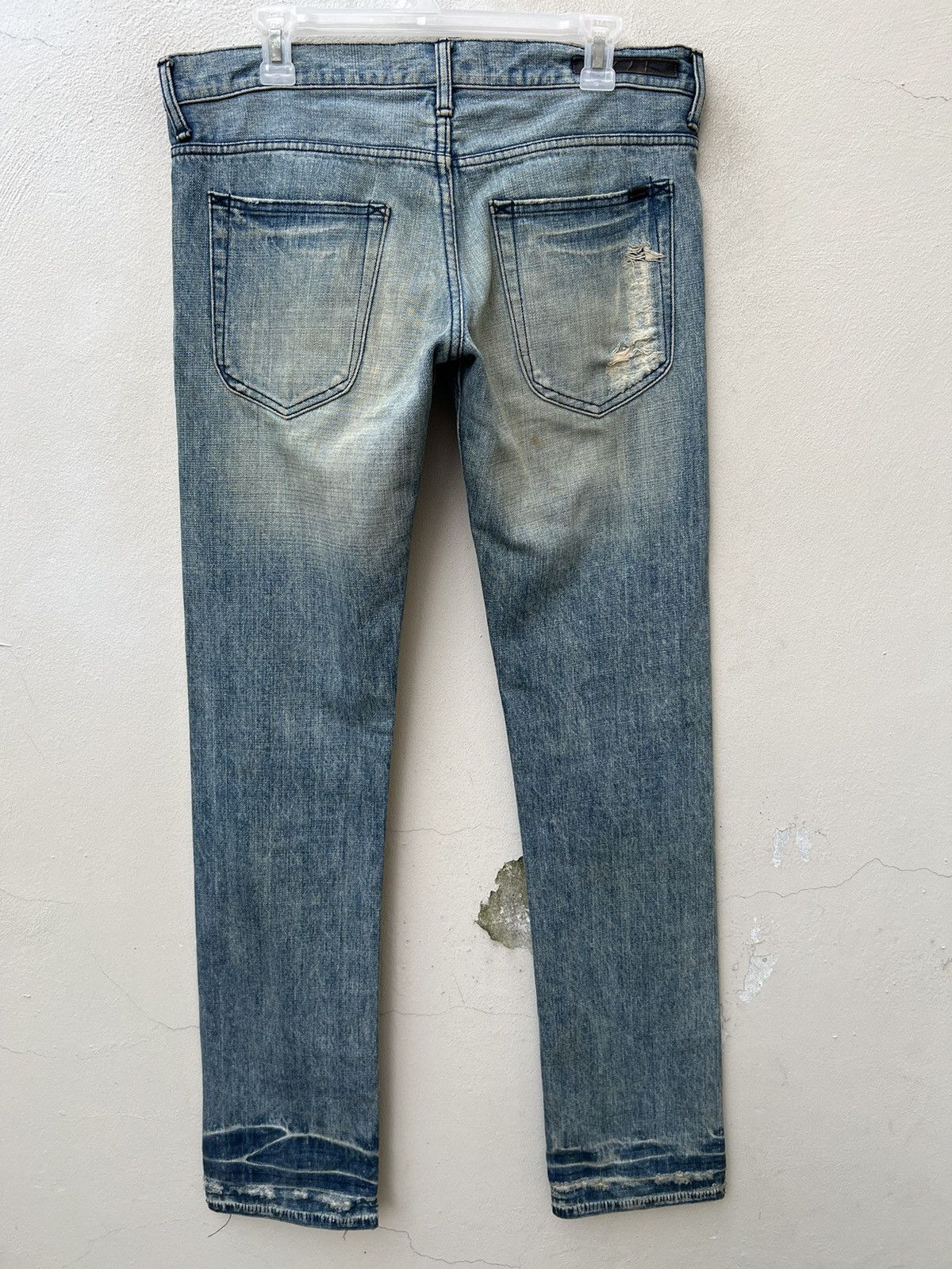 Vintage VTG AG AVANT GUILD Japan Distress Ageing Stains Denim Jeans Size US 32 / EU 48 - 16 Thumbnail