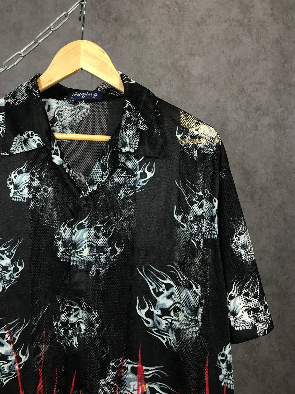 Other Skulls crazy vintage Hawaiian overprinted shirt Size US XL / EU 56 / 4 - 2 Thumbnail