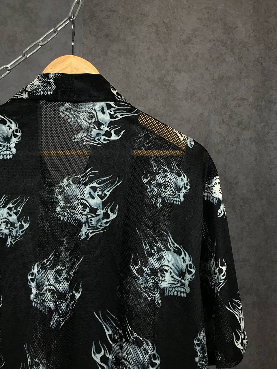 Other Skulls crazy vintage Hawaiian overprinted shirt Size US XL / EU 56 / 4 - 5 Thumbnail