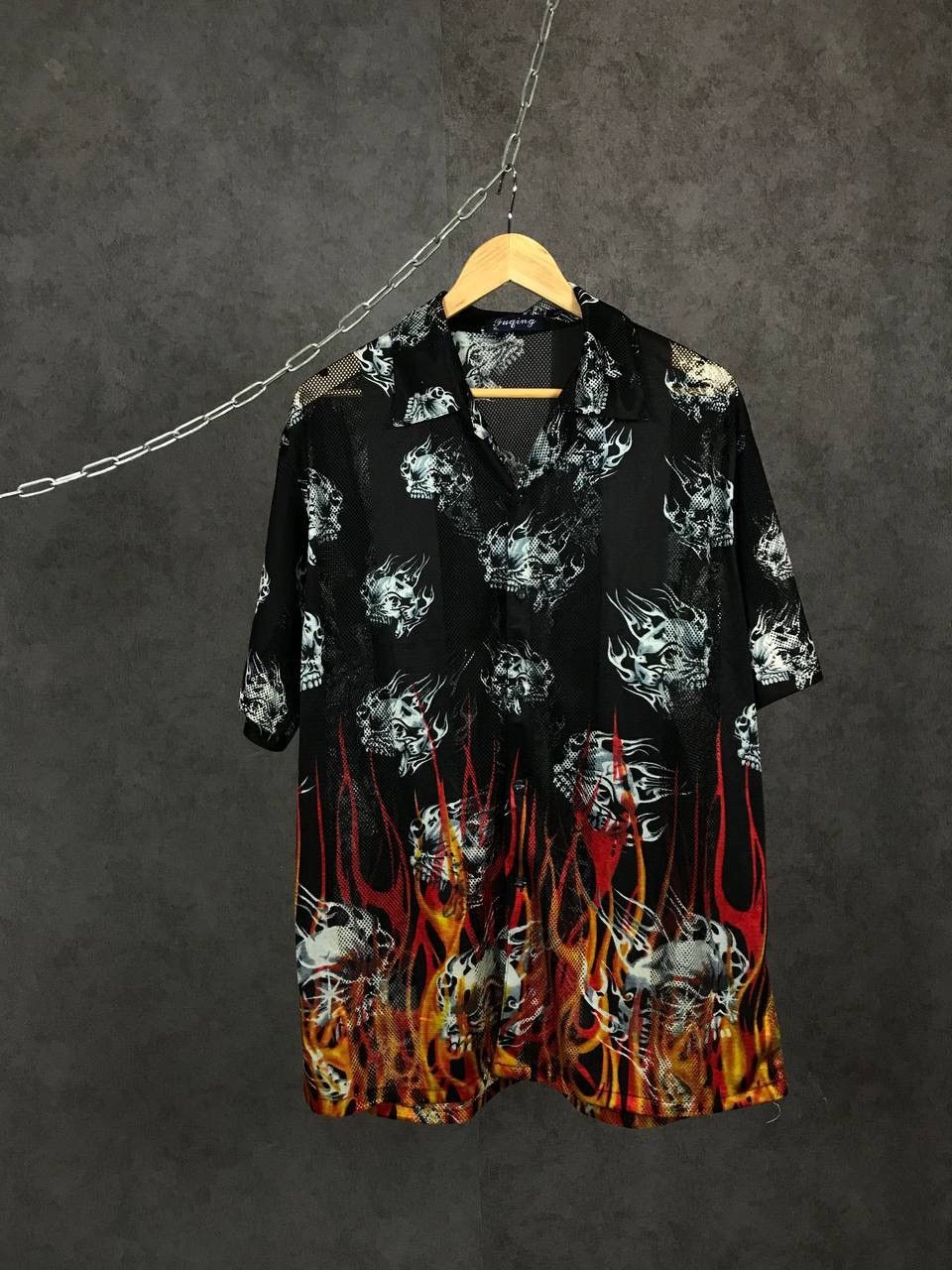 Other Skulls crazy vintage Hawaiian overprinted shirt Size US XL / EU 56 / 4 - 1 Thumbnail