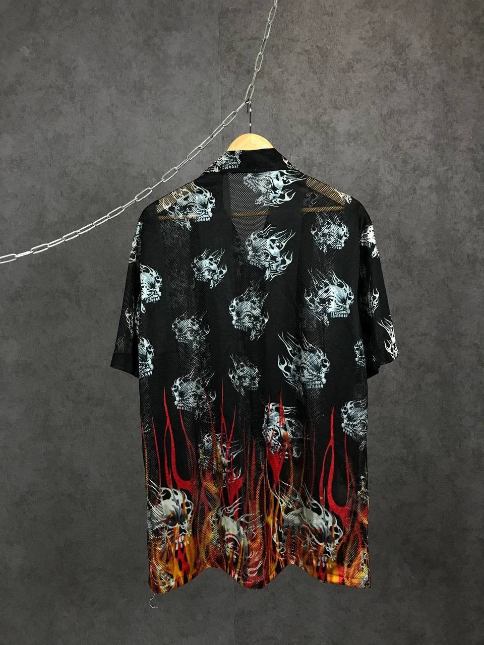Other Skulls crazy vintage Hawaiian overprinted shirt Size US XL / EU 56 / 4 - 4 Thumbnail